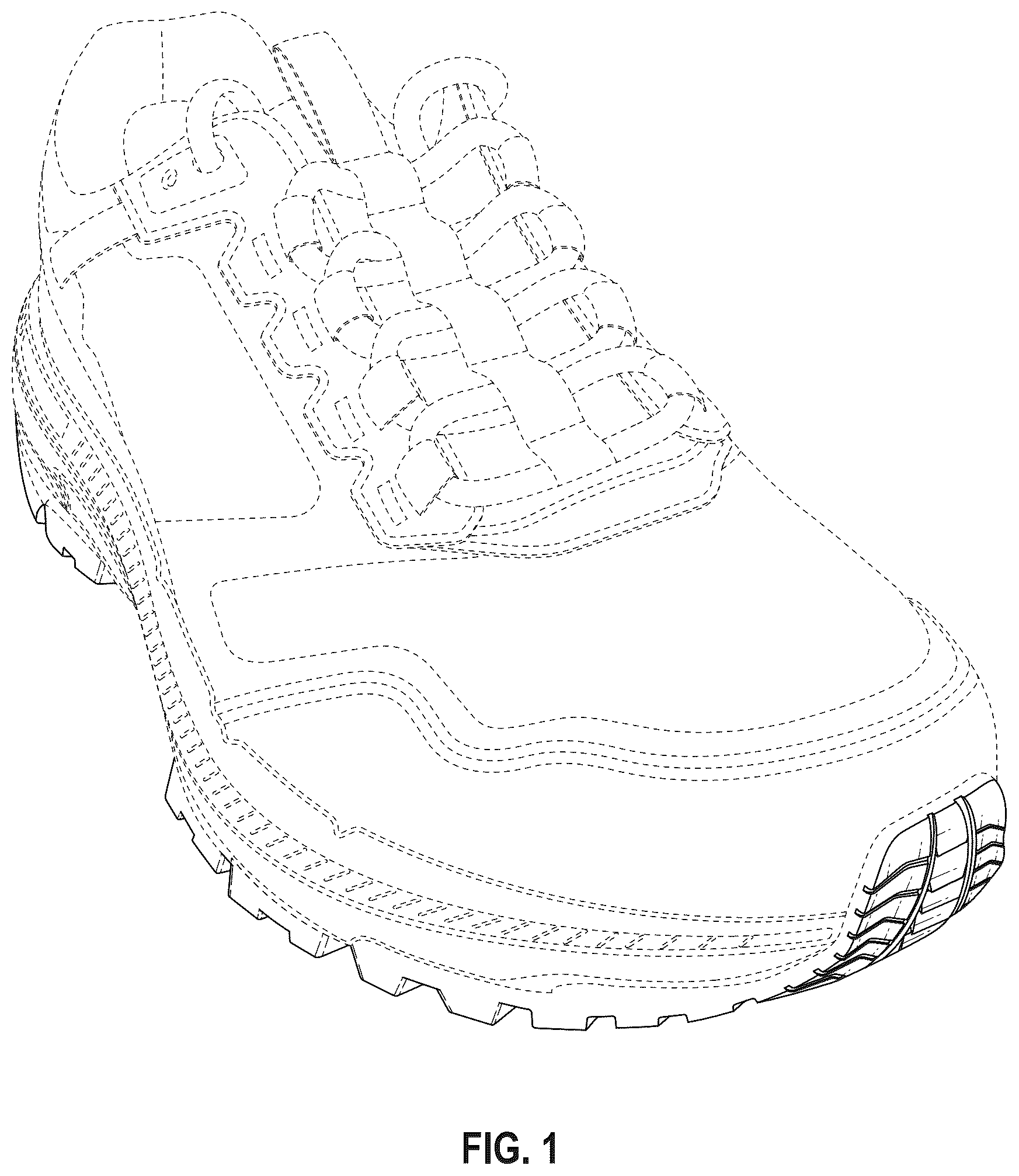 Patent USD1076380 — Shoe outsole bottom — Figure 1