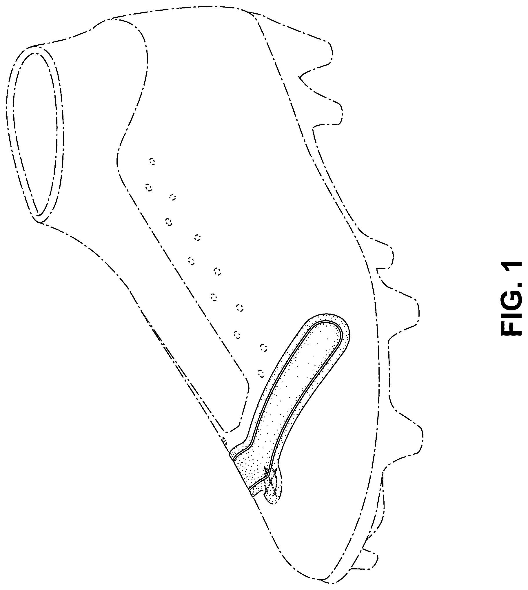 Patent USD1076386 Figure 1 – Shoe