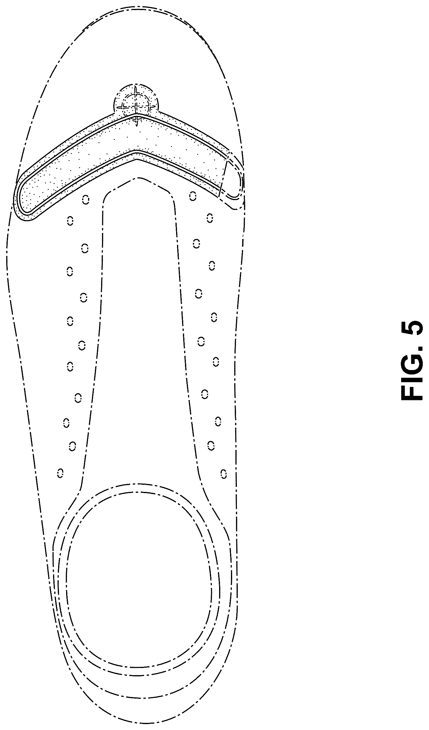Patent USD1076386 Figure 5 – Shoe