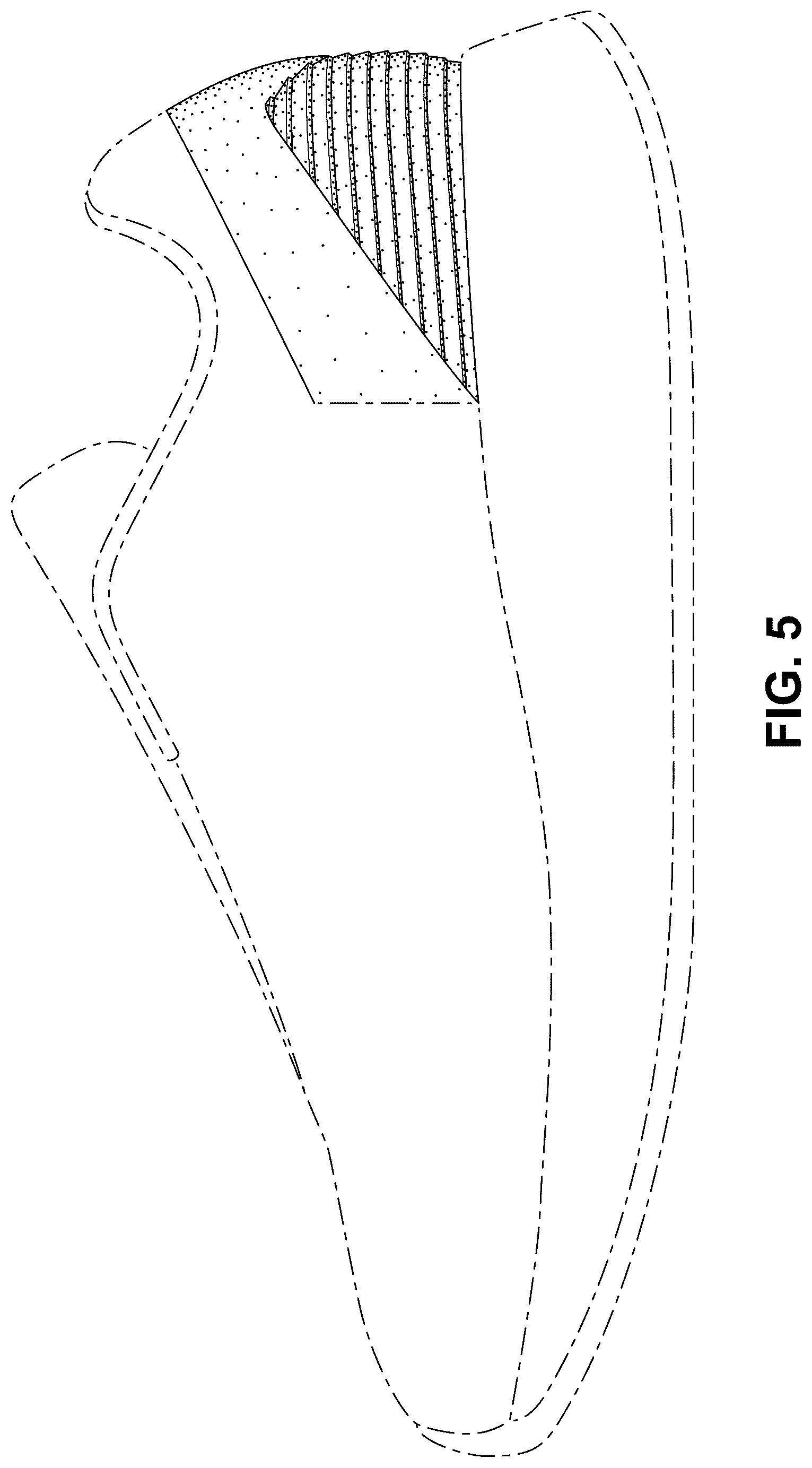 Patent USD1076387 Figure 5 – Shoe