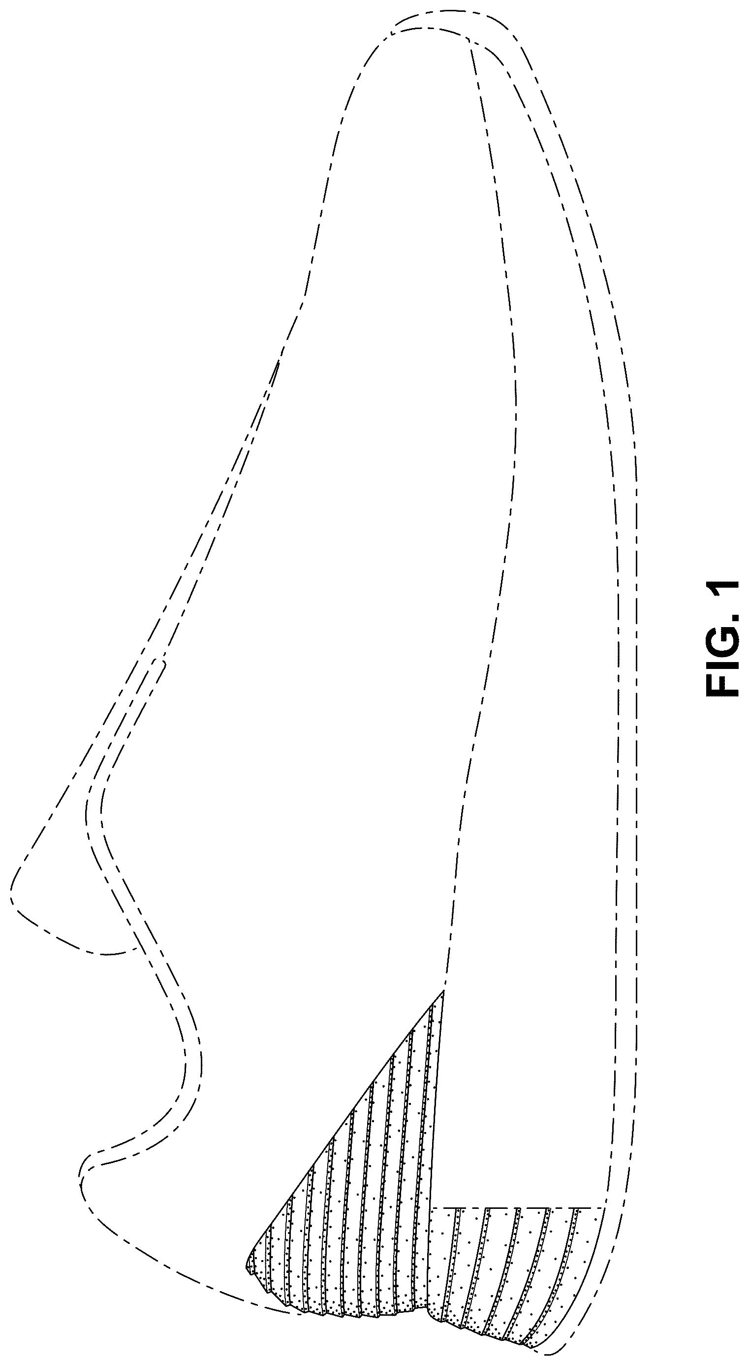 Patent USD1076388 Figure 1 – Shoe