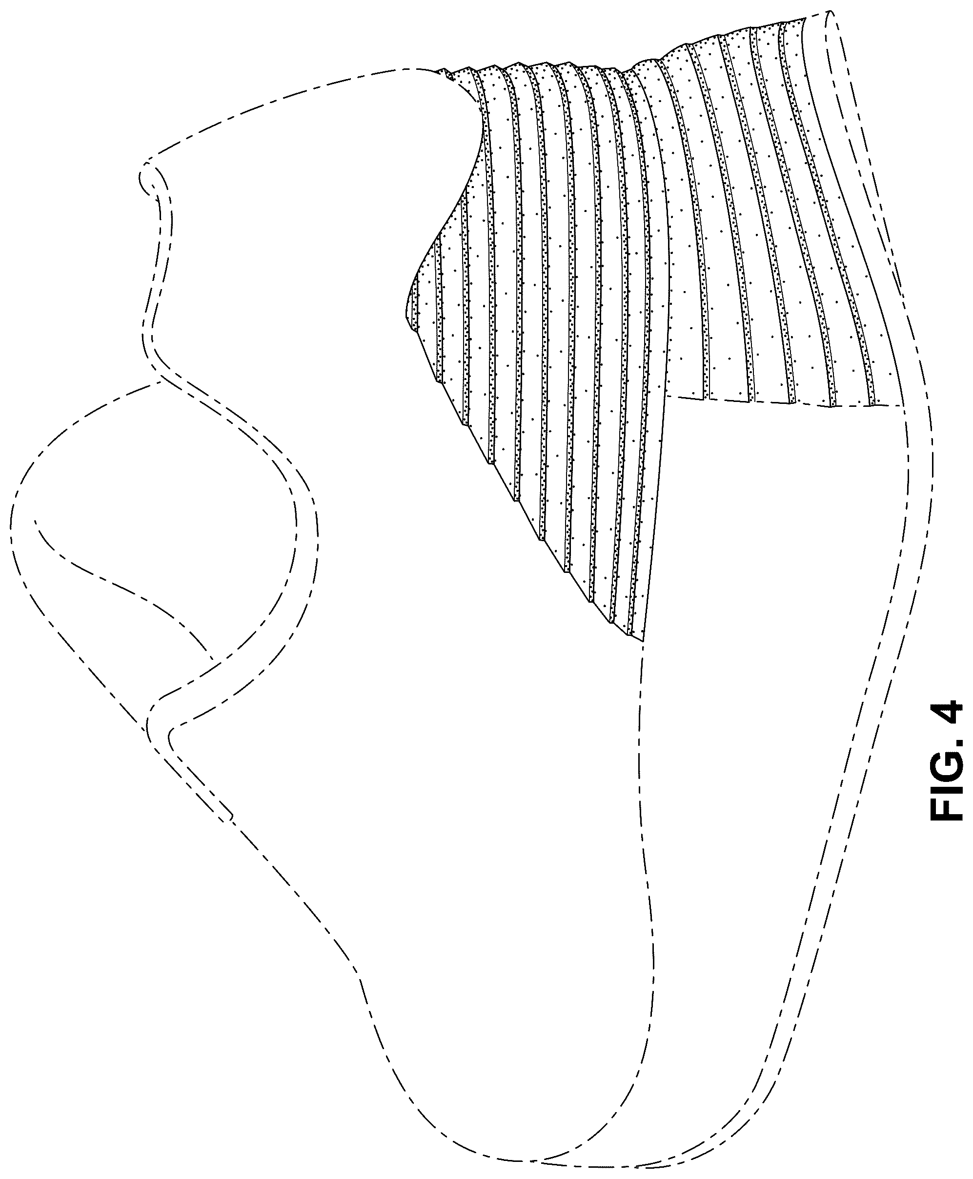 Patent USD1076388 Figure 4 – Shoe