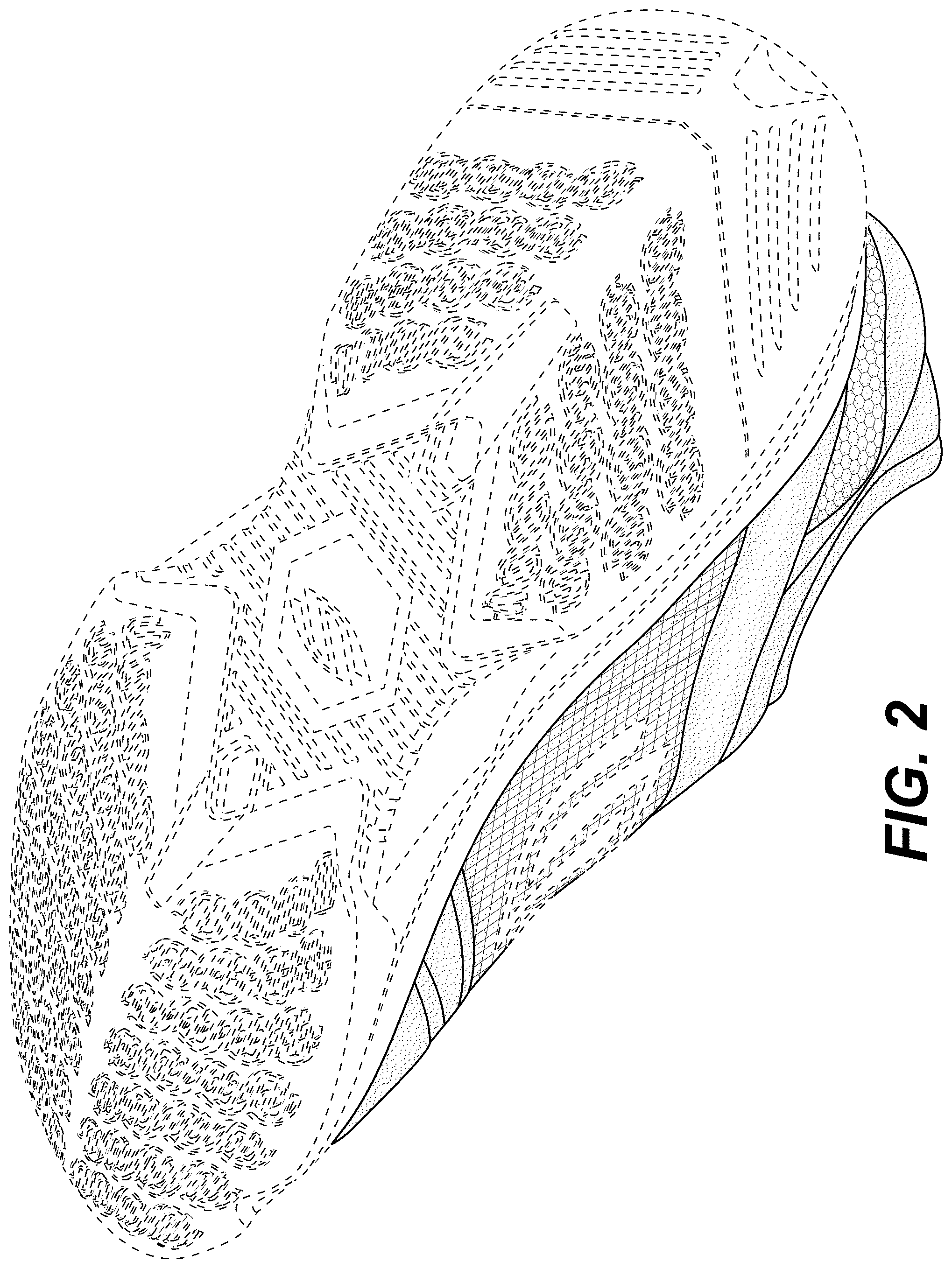 Patent USD1076389 Figure 2 – Shoe