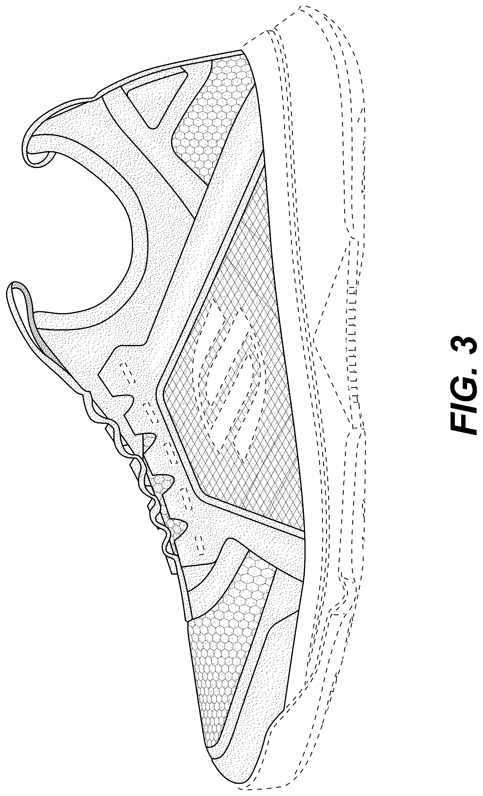 Patent USD1076389 Figure 3 – Shoe