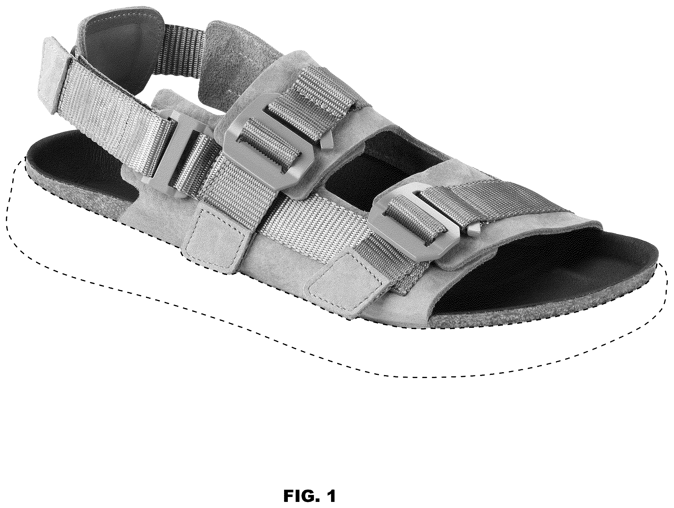 Patent USD1076390 — Sandal — Figure 1