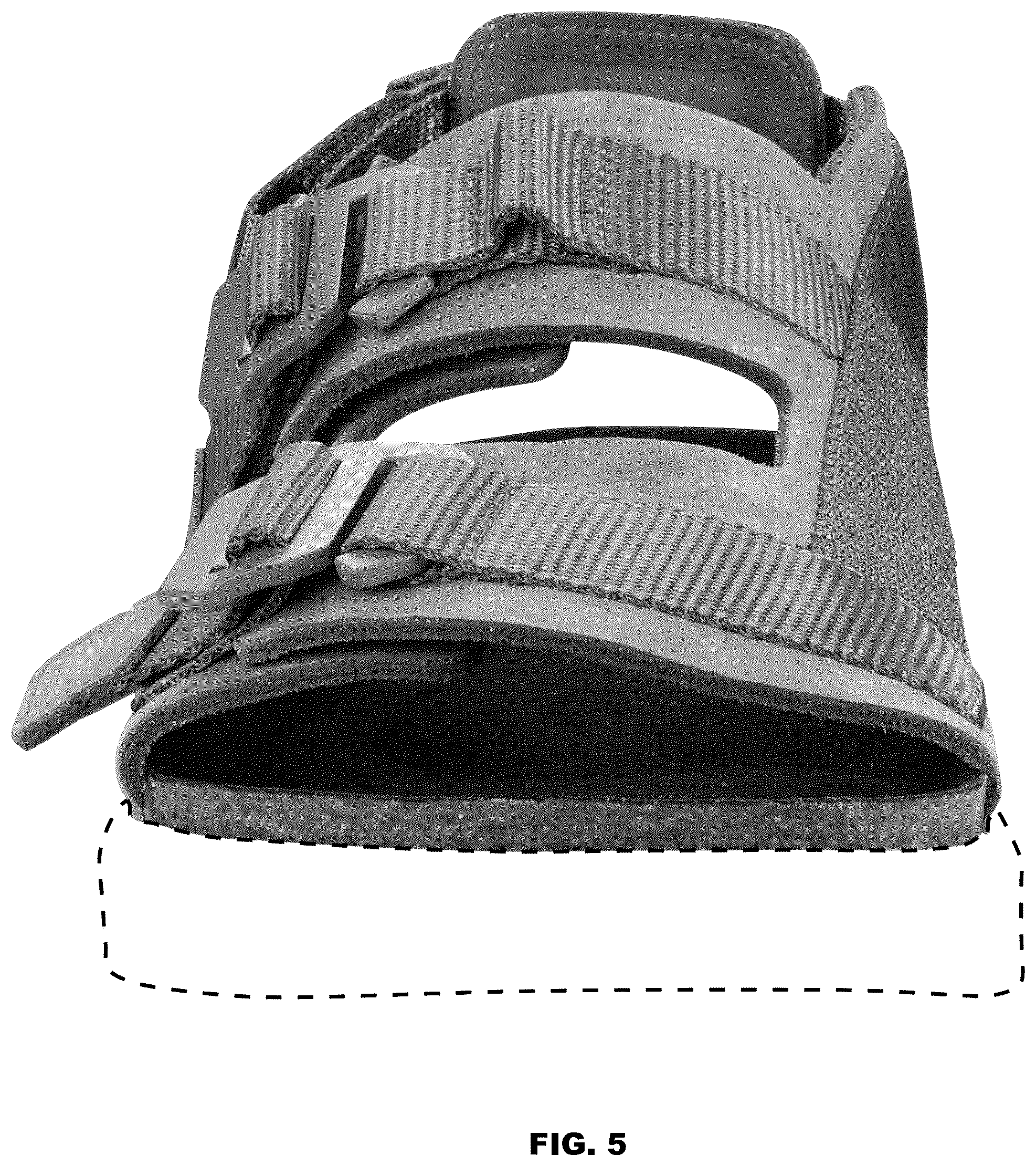 Patent USD1076390 Figure 5 – Sandal