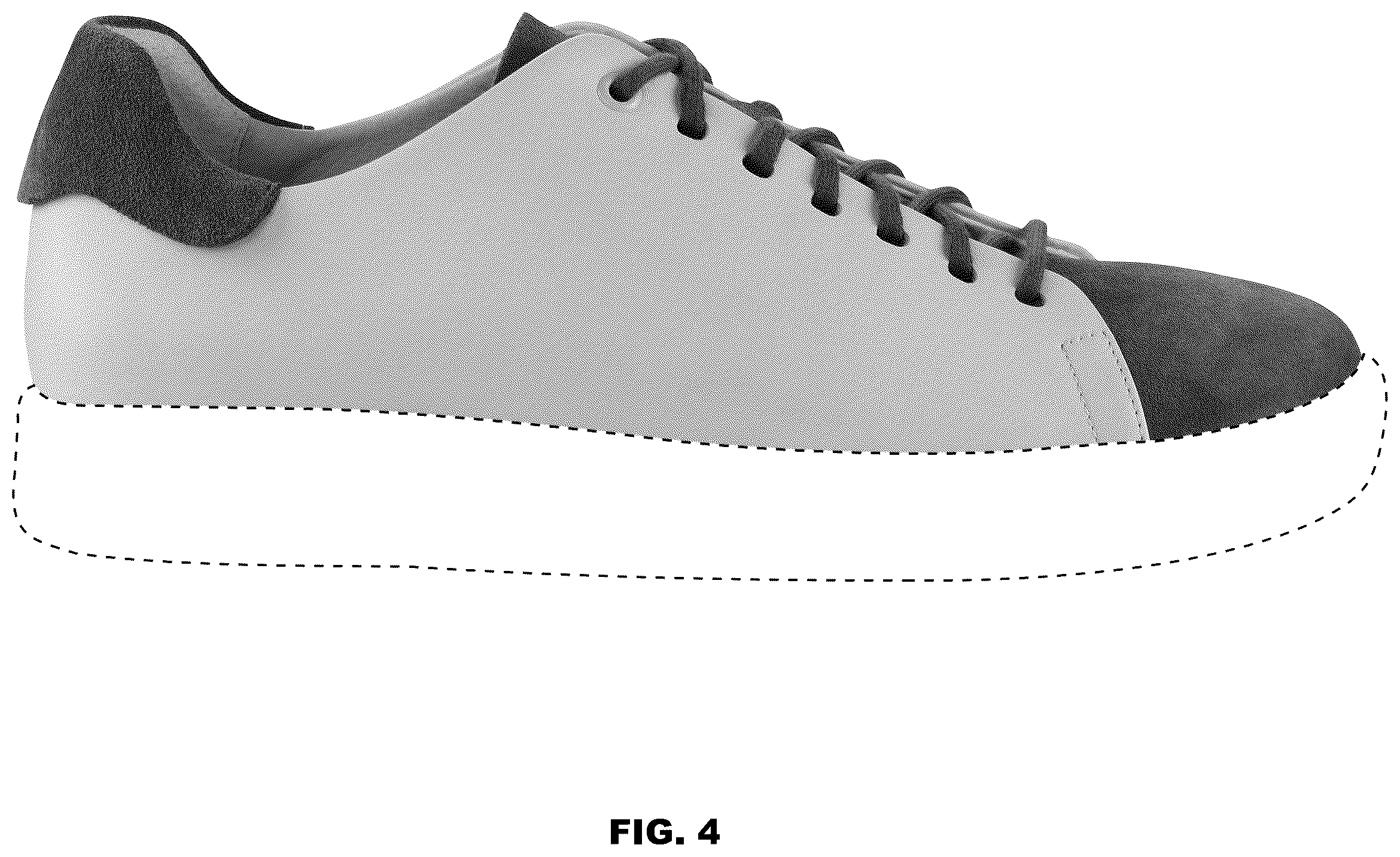 Patent USD1076392 Figure 4 – Shoe
