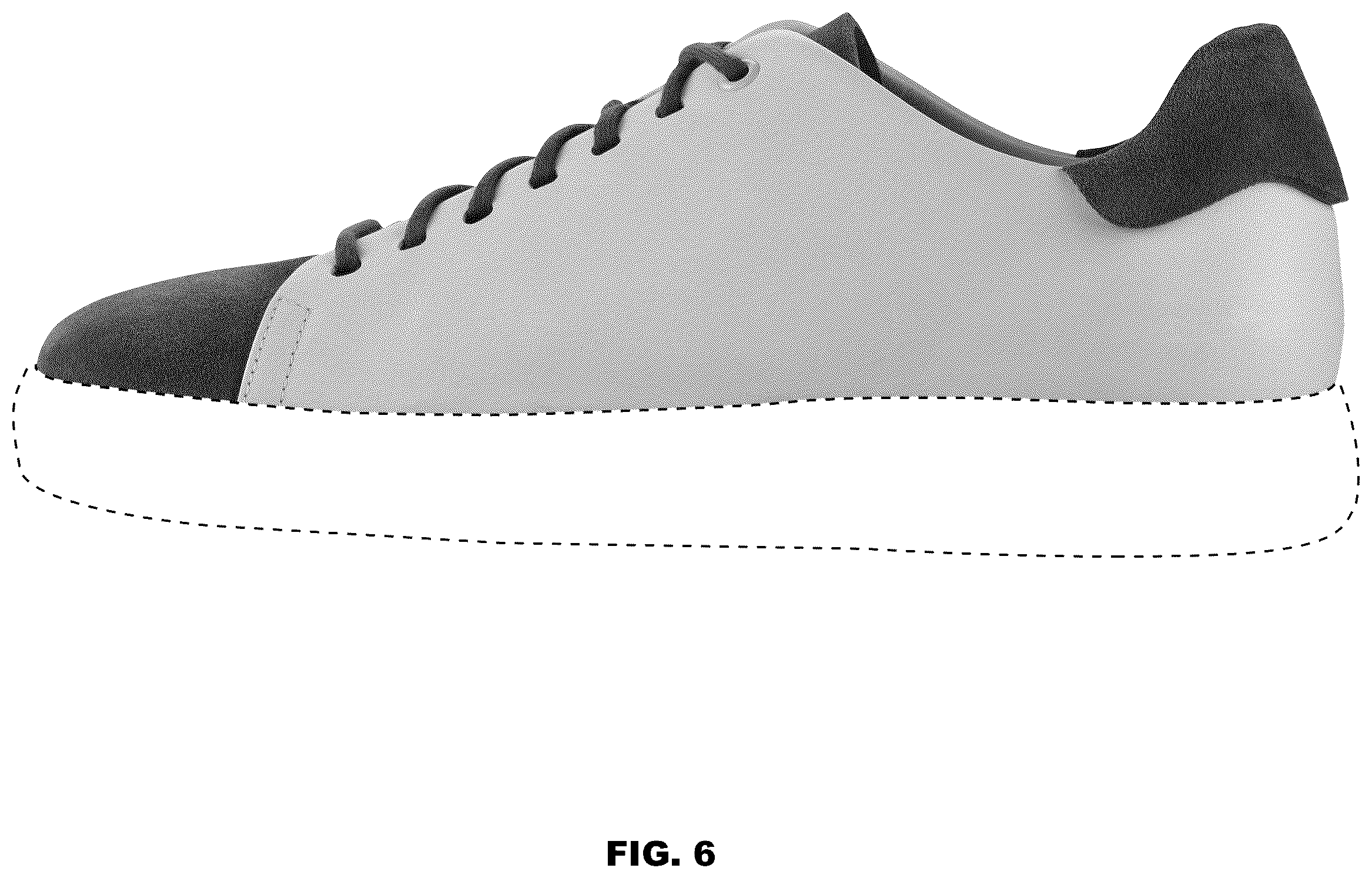 Patent USD1076392 Figure 6 – Shoe