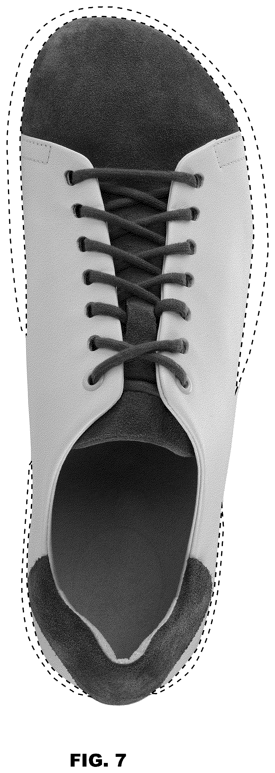 Patent USD1076392 Figure 7 – Shoe