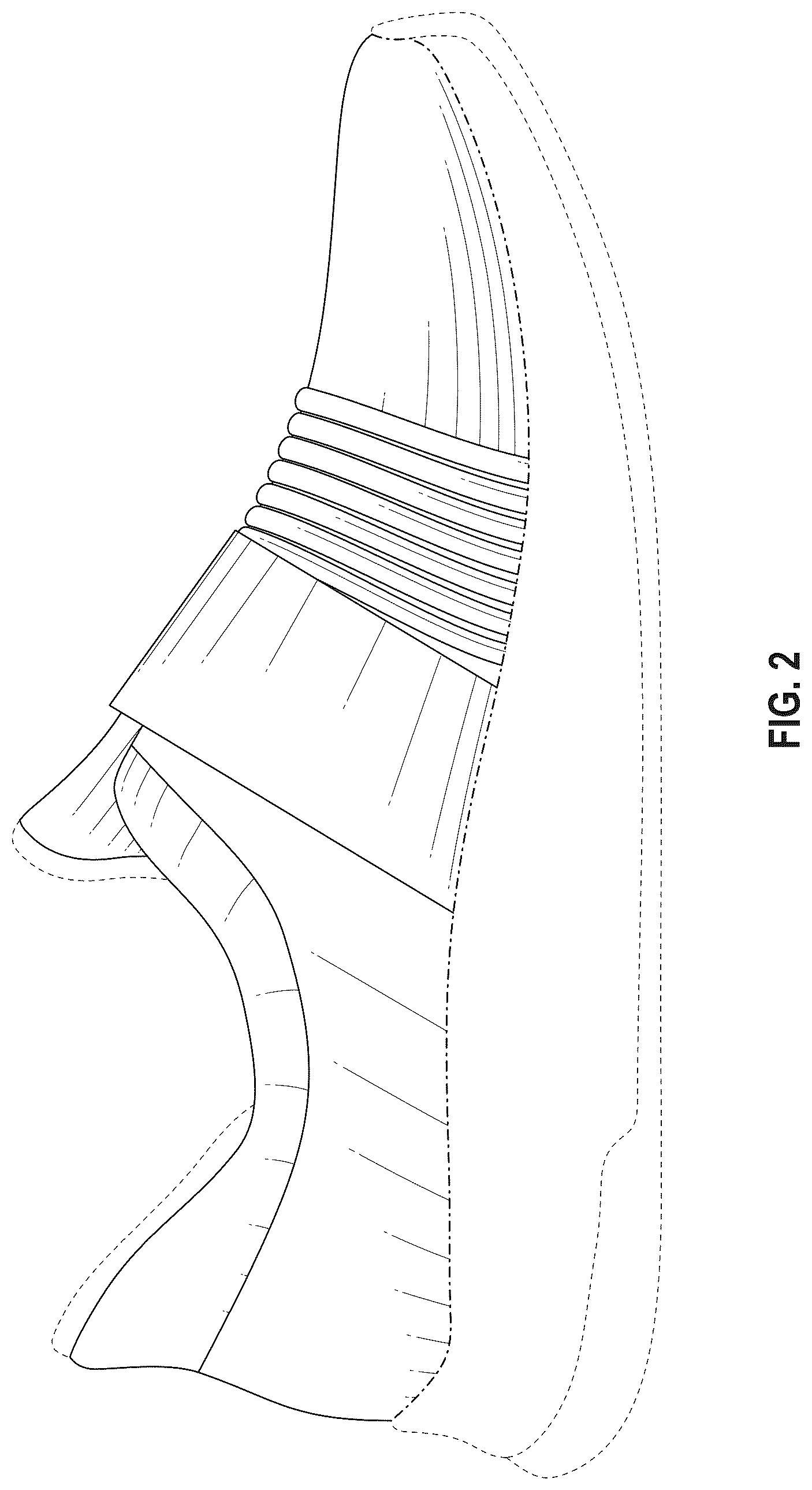 Patent USD1076394 Figure 2 – Shoe upper