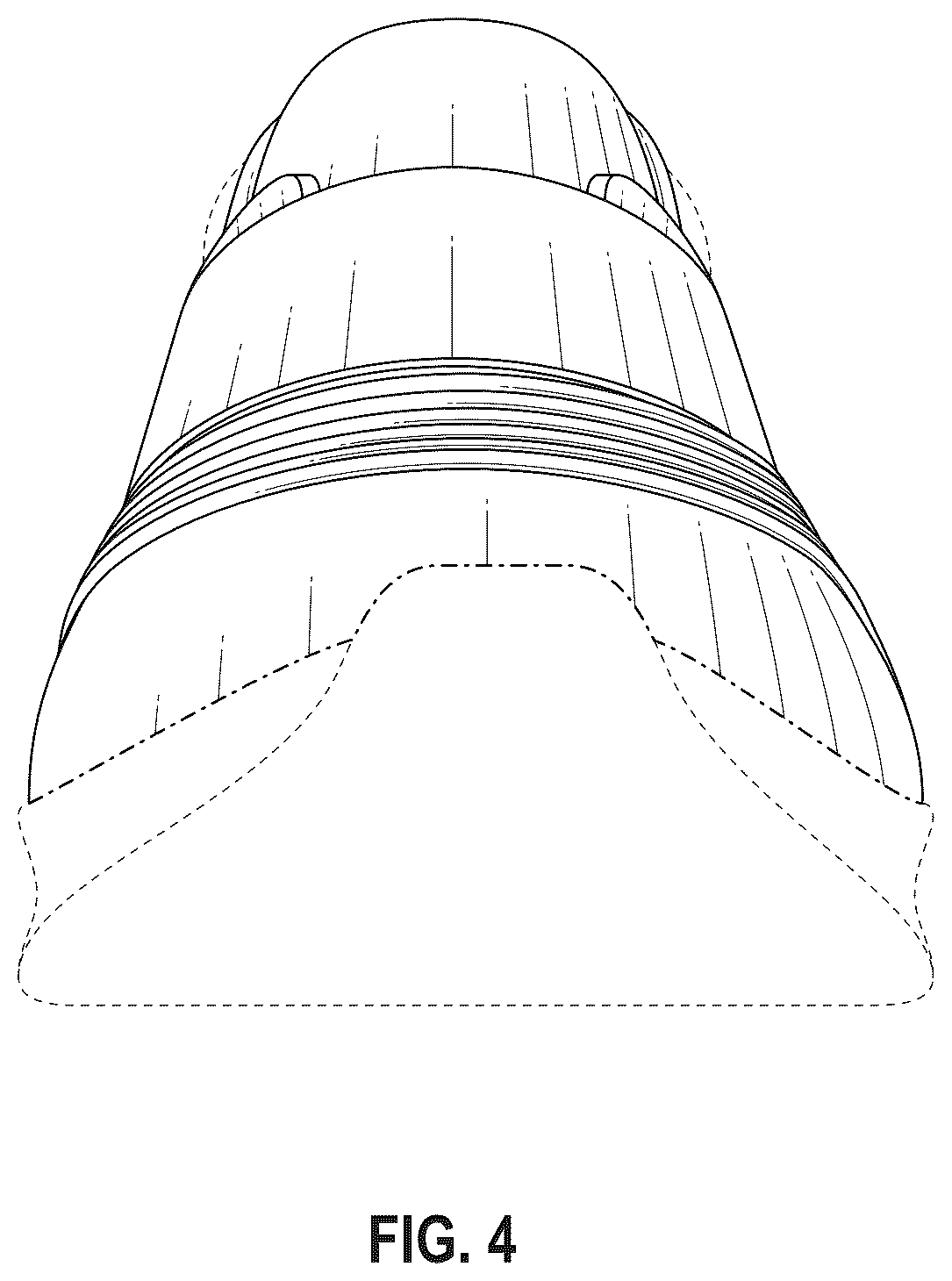 Patent USD1076394 Figure 4 – Shoe upper