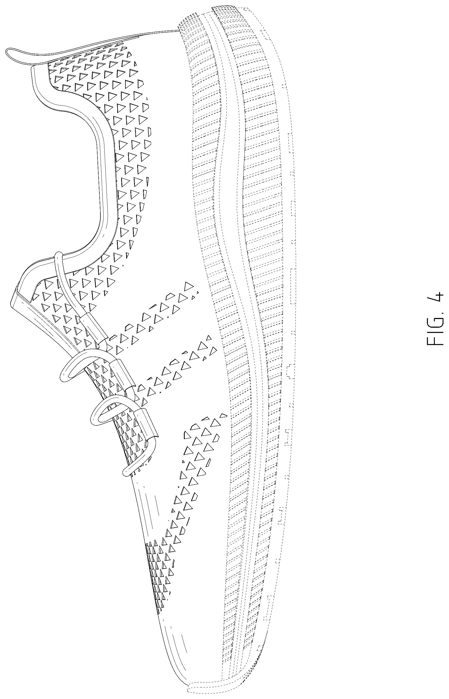 Patent USD1076395 Figure 4 – Shoe upper