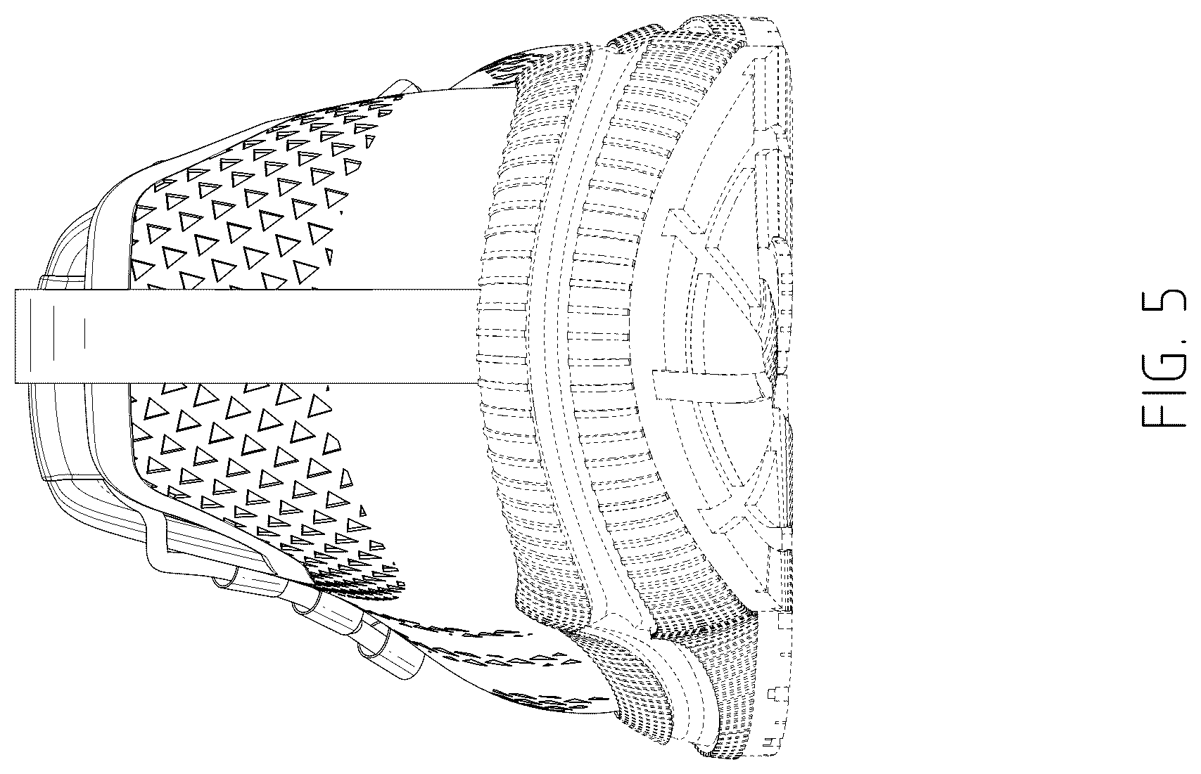 Patent USD1076395 Figure 5 – Shoe upper