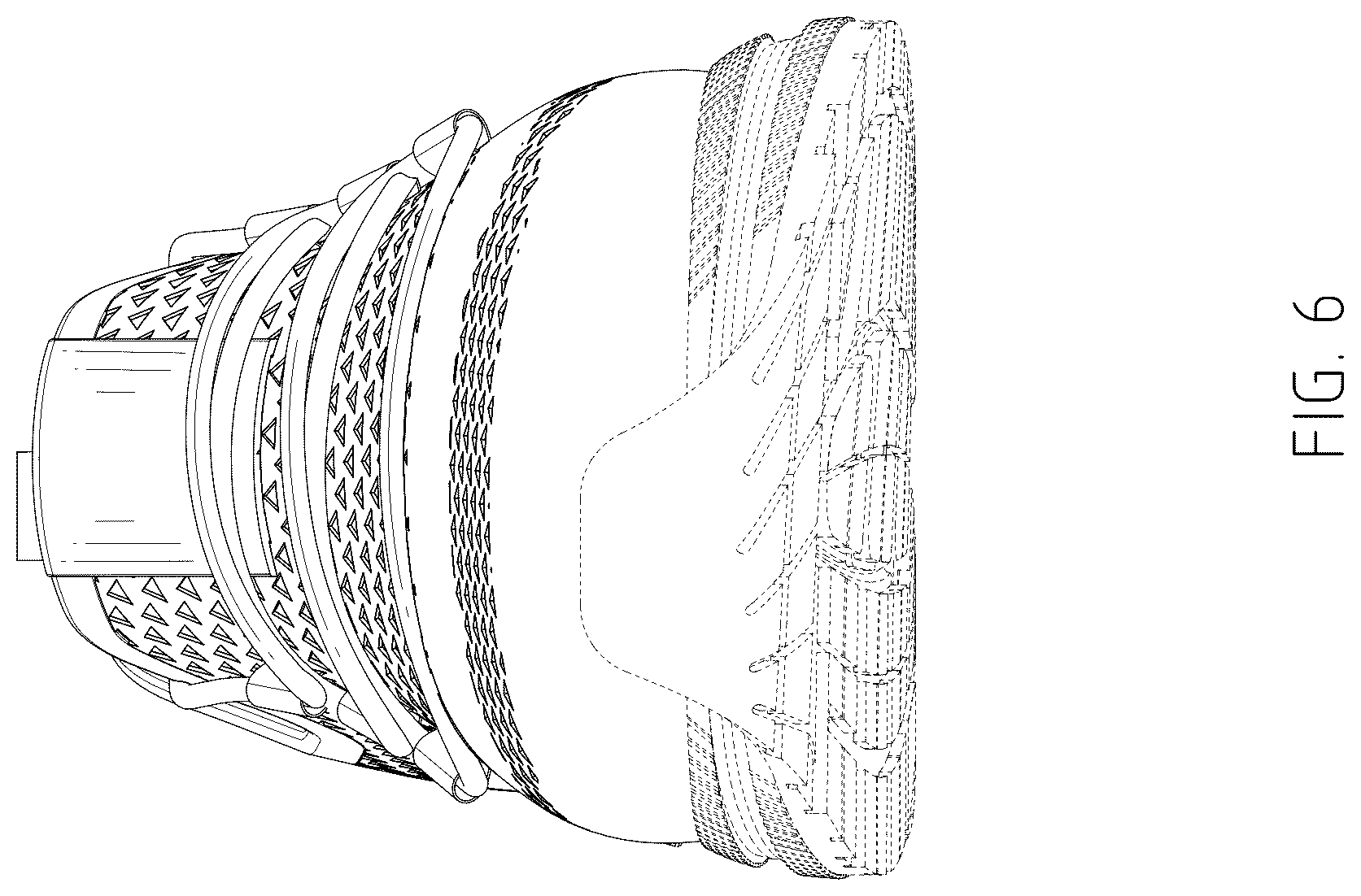 Patent USD1076395 Figure 6 – Shoe upper