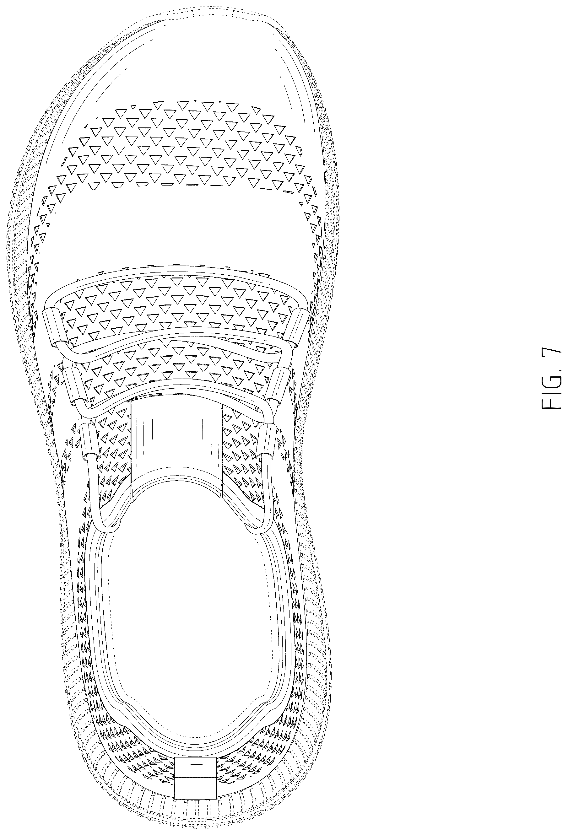 Patent USD1076395 Figure 7 – Shoe upper