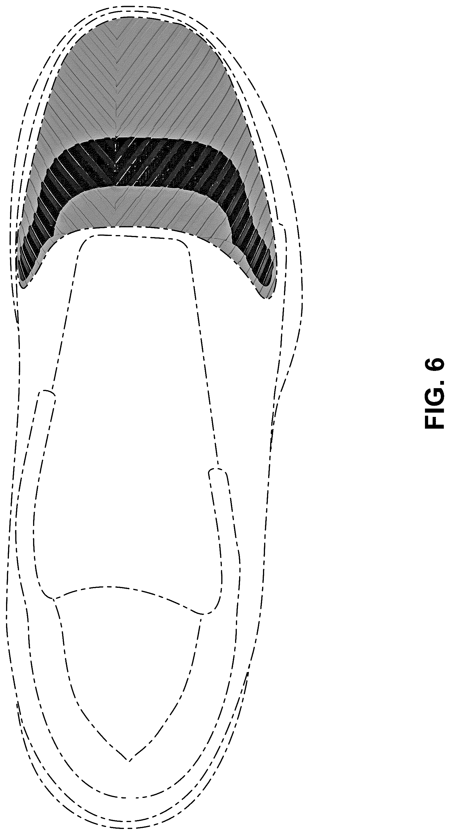 Patent USD1076397 Figure 6 – Shoe