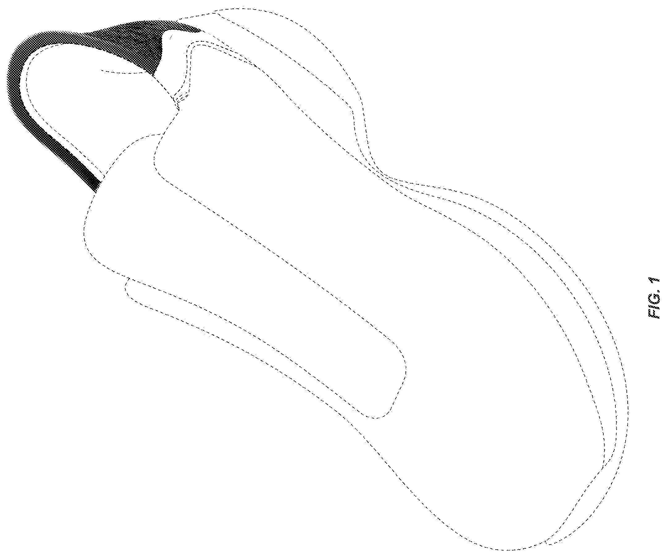 Patent USD1076400 — Shoe upper — Figure 1