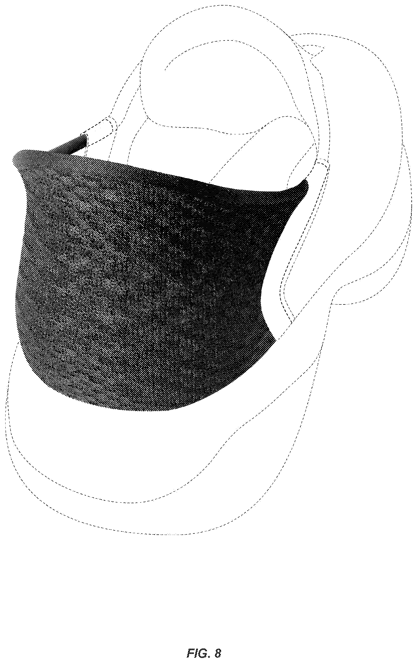 Patent USD1076400 Figure 8 – Shoe upper