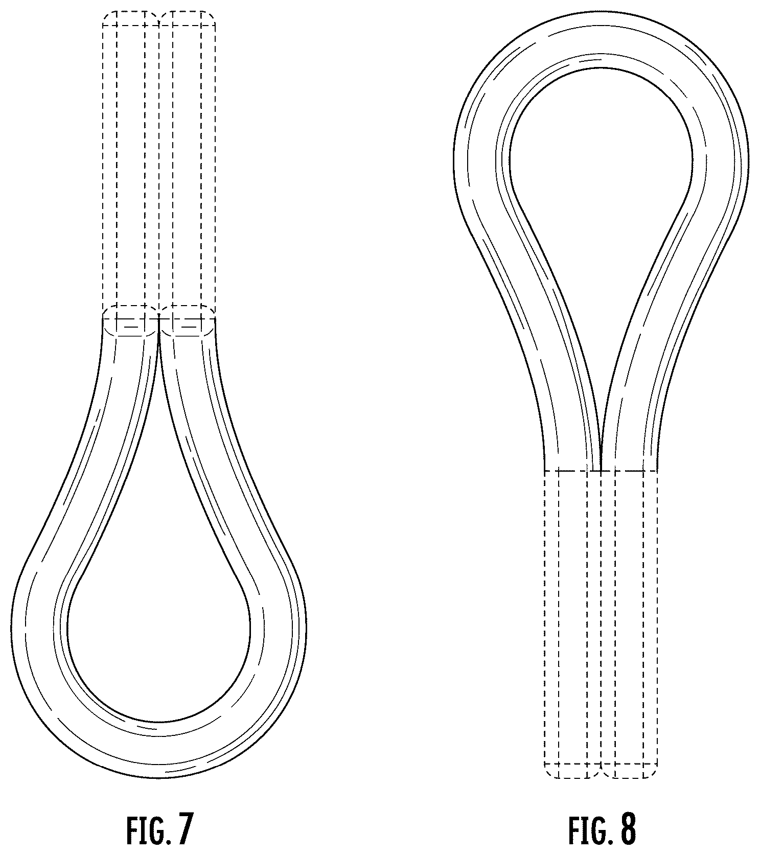 Patent USD1076402 Figure 6 – Loop for compression stocking