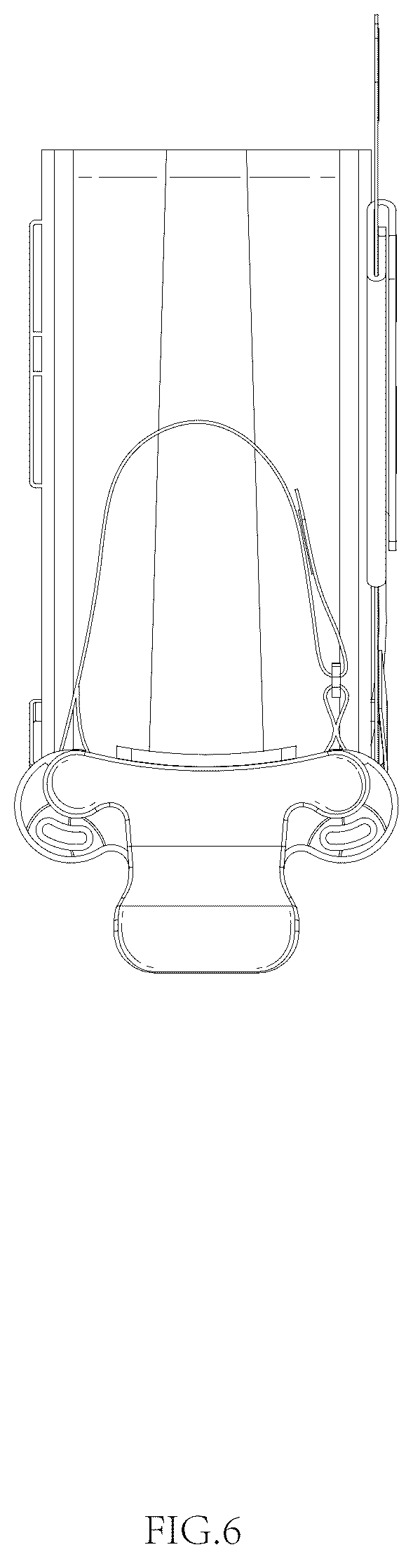 Patent USD1076403 Figure 6 – Hands free crutch