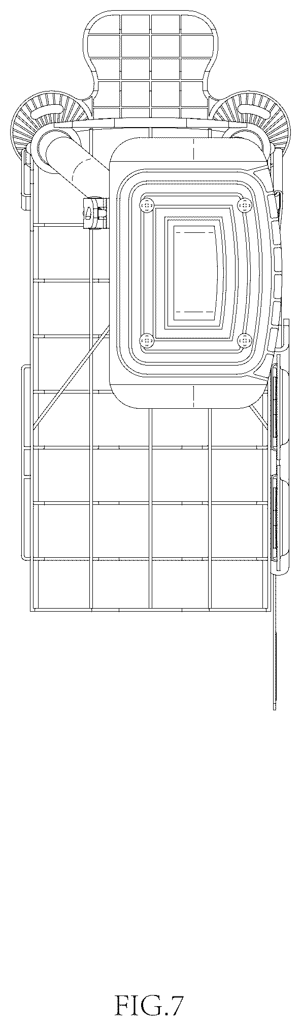 Patent USD1076403 Figure 7 – Hands free crutch