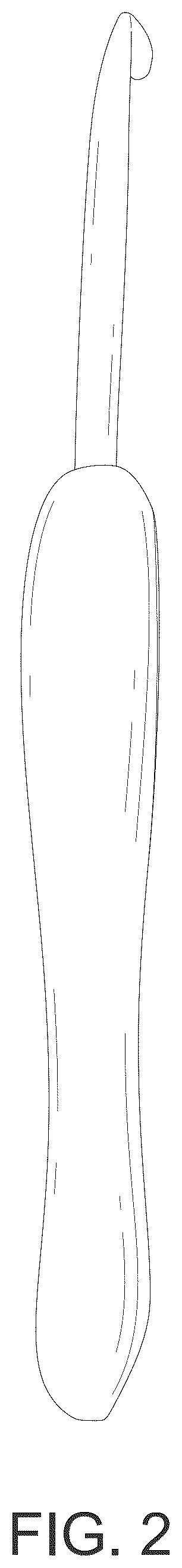 Patent USD1076404 Figure 2 – Crochet hook