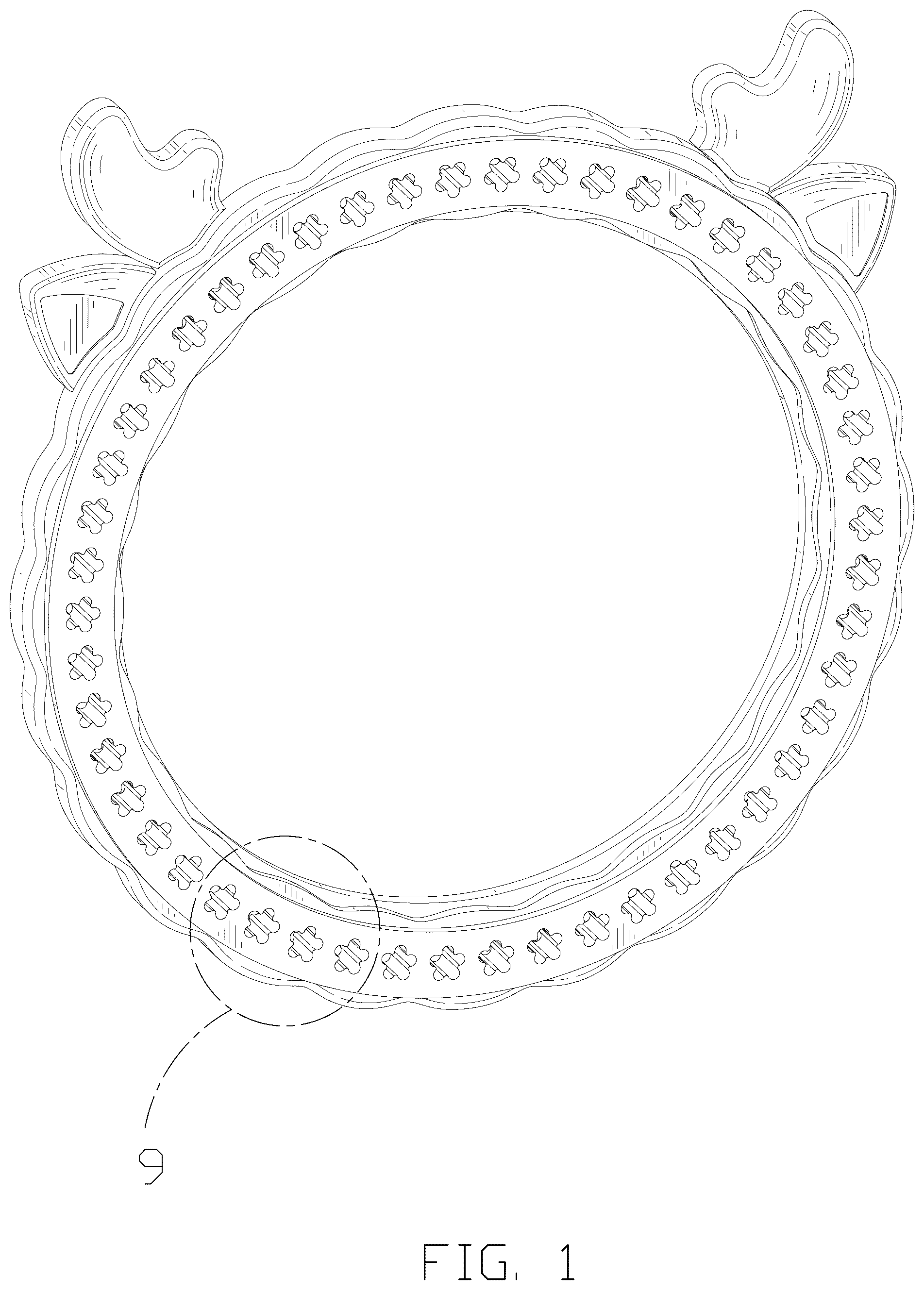 Patent USD1076405 Figure 1 – Knitting loom