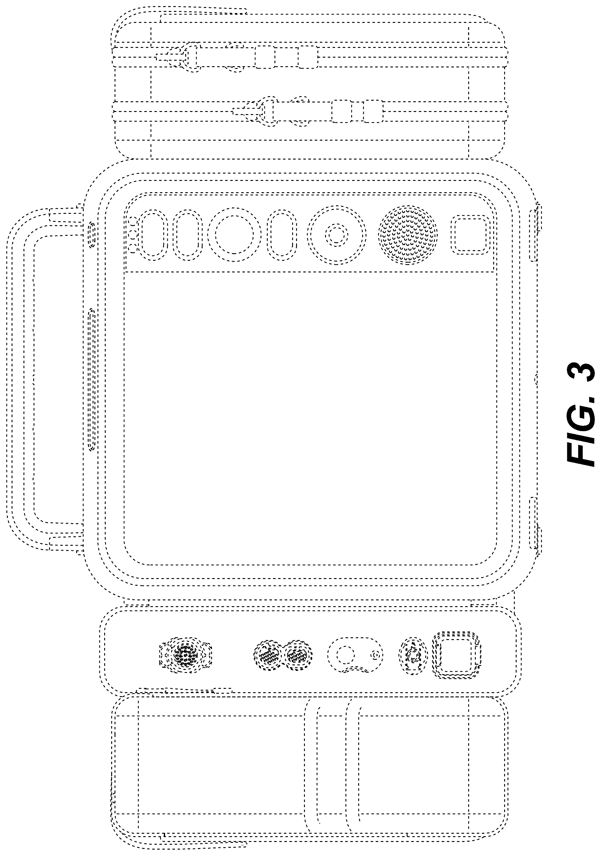 Patent USD1076411 Figure 3 – Medical device storage bag