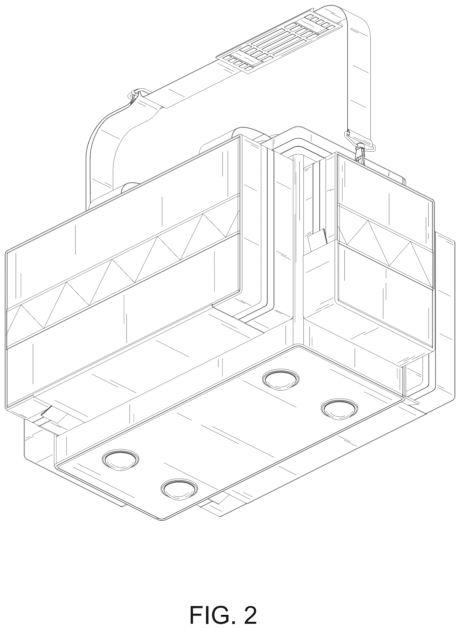 Patent USD1076414 Figure 2 – Emergency handbag