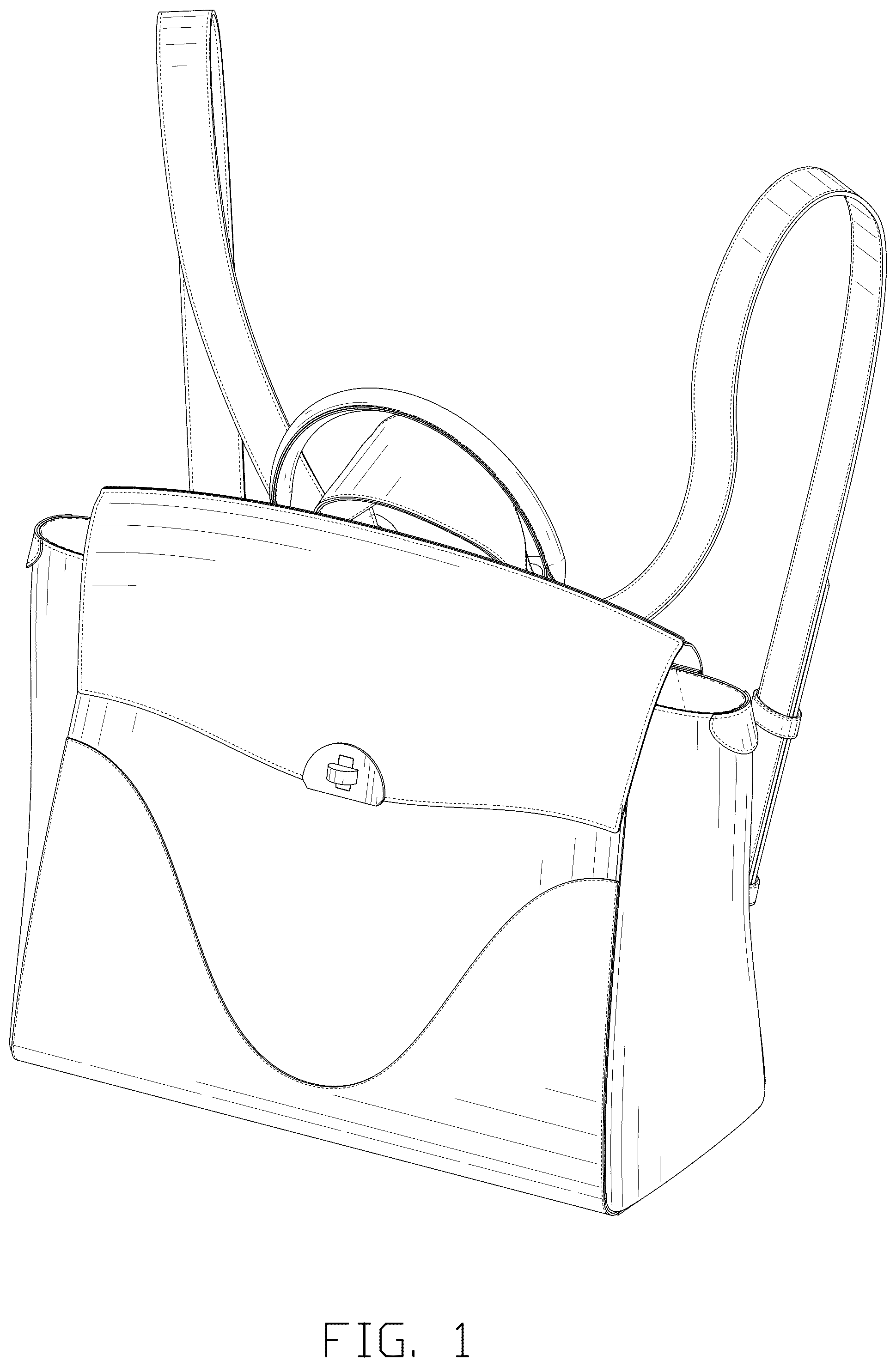 Patent USD1076415 — Back bag — Figure 1