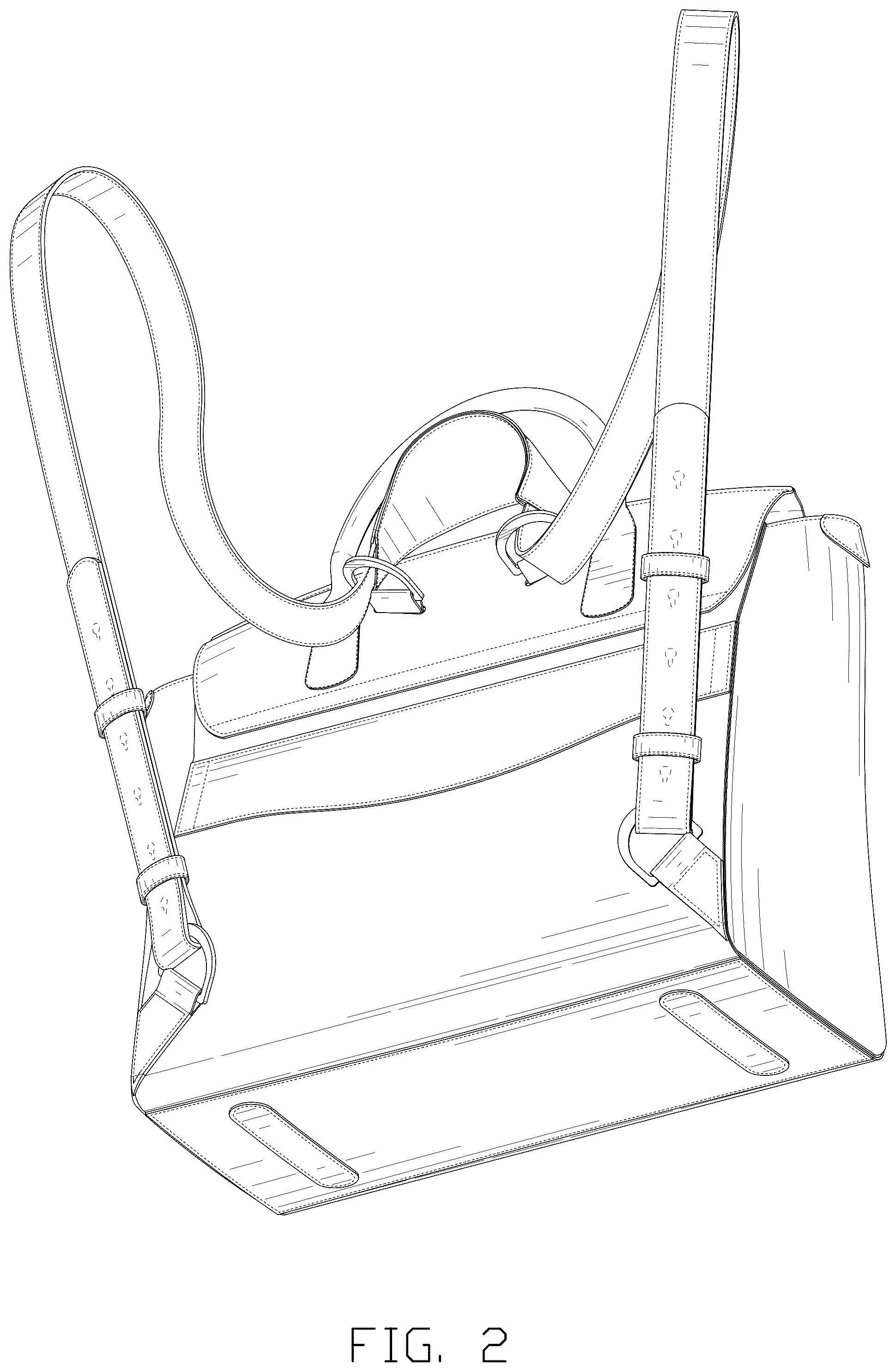 Patent USD1076415 Figure 2 – Back bag
