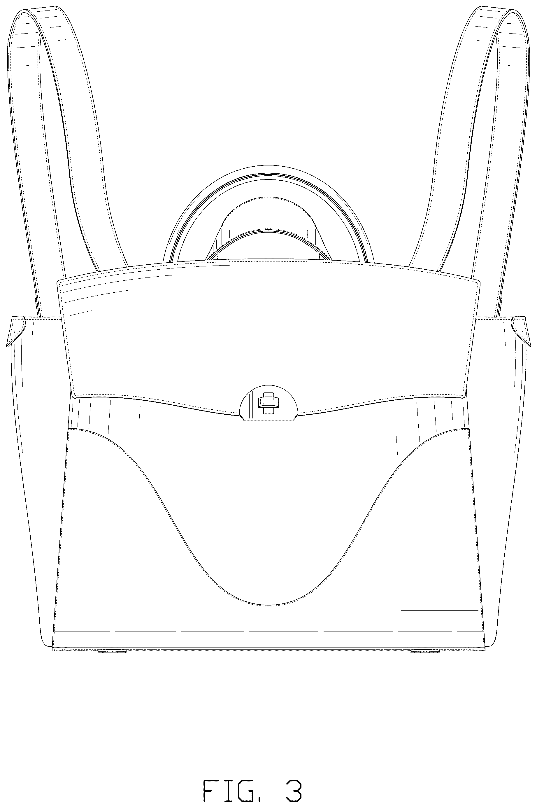 Patent USD1076415 Figure 3 – Back bag