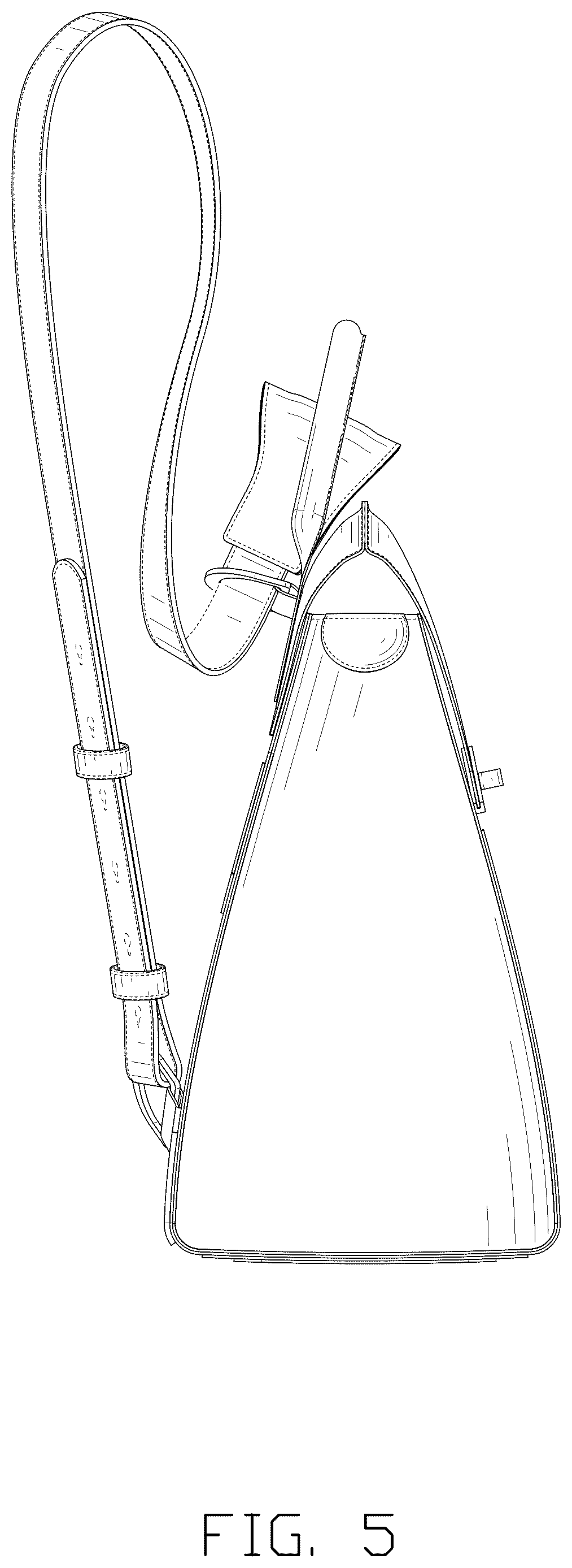 Patent USD1076415 Figure 5 – Back bag