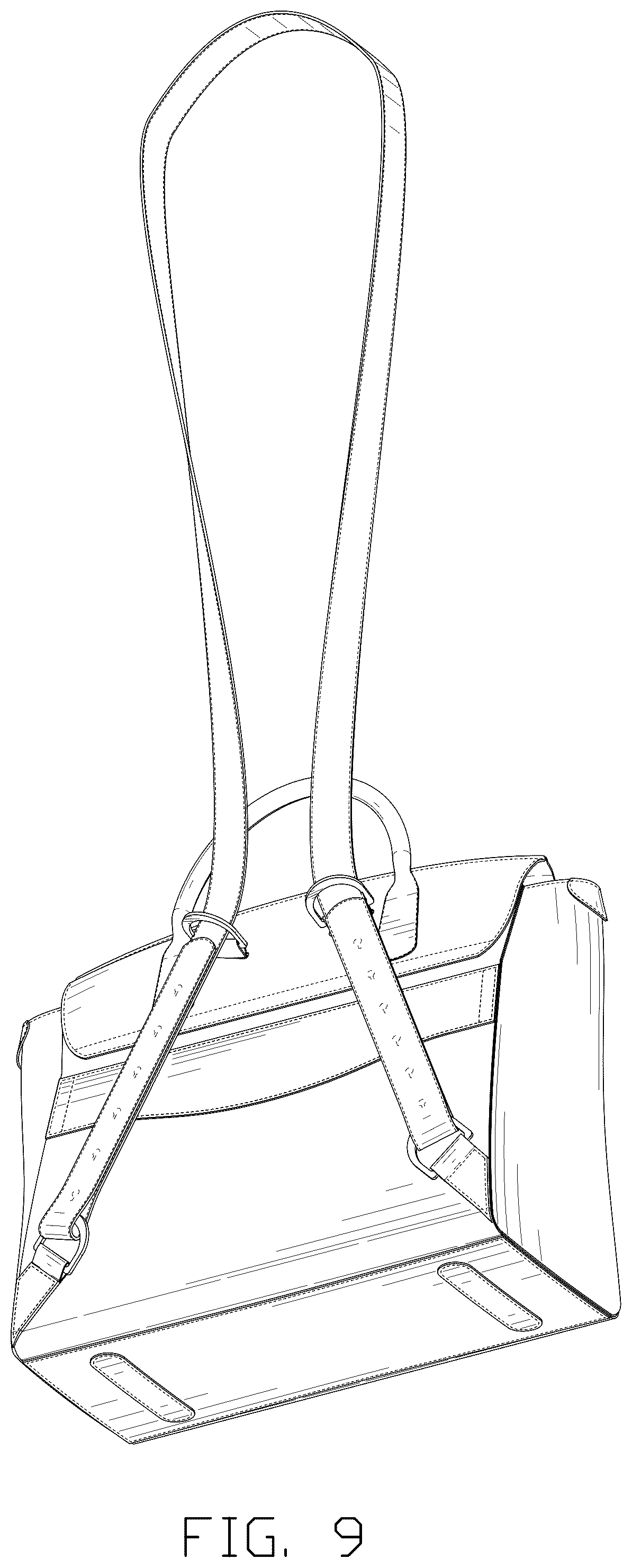 Patent USD1076415 Figure 9 – Back bag