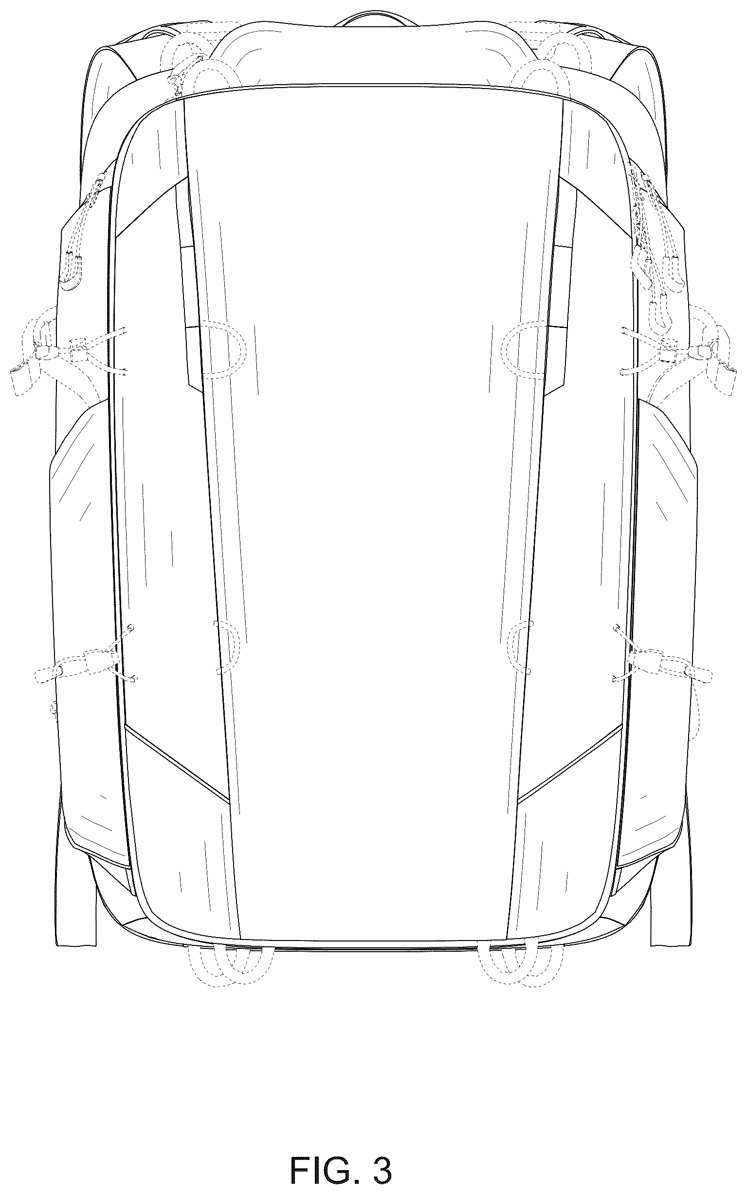 Patent USD1076416 Figure 3 – Backpack