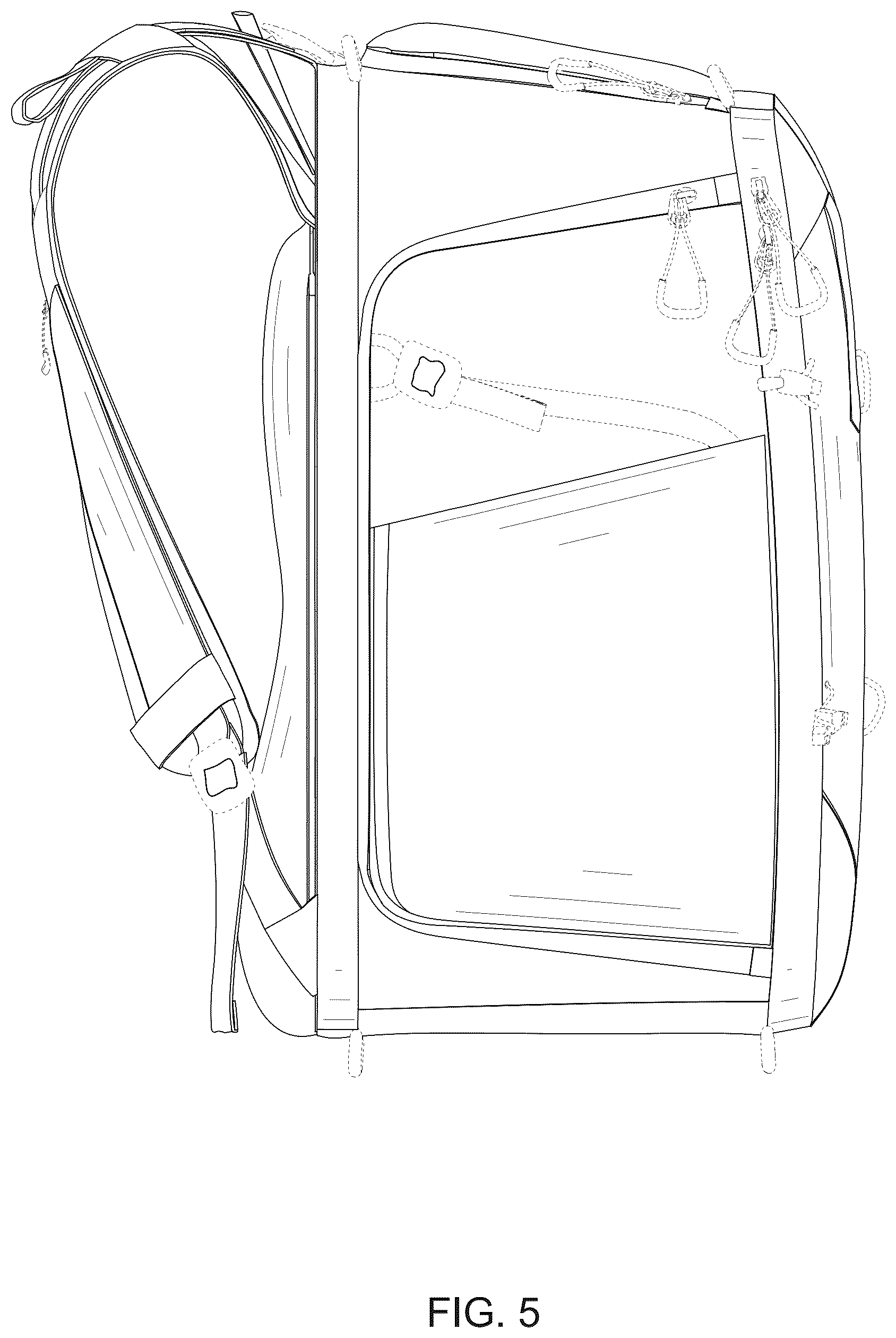 Patent USD1076416 Figure 5 – Backpack