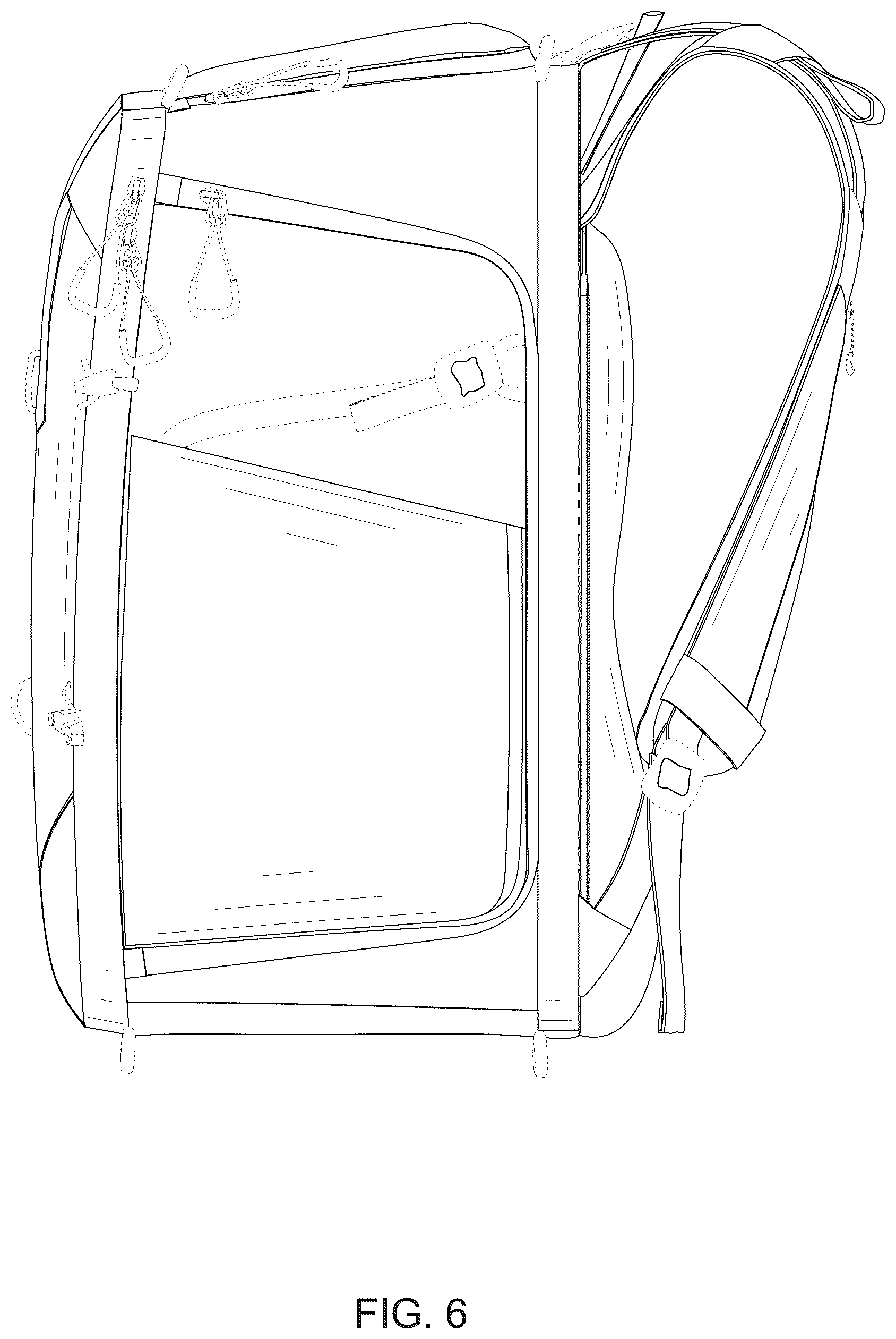 Patent USD1076416 Figure 6 – Backpack