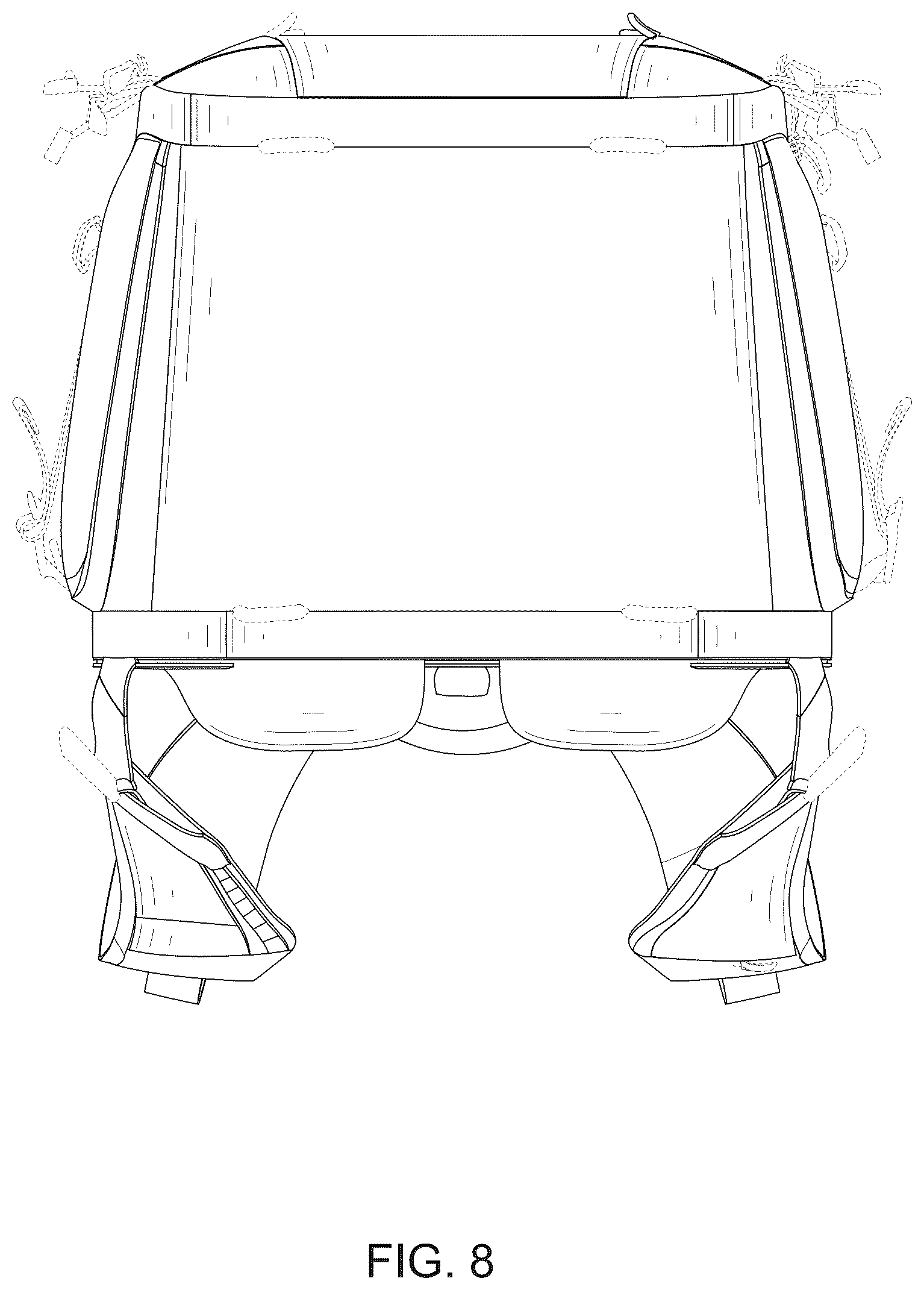 Patent USD1076416 Figure 8 – Backpack