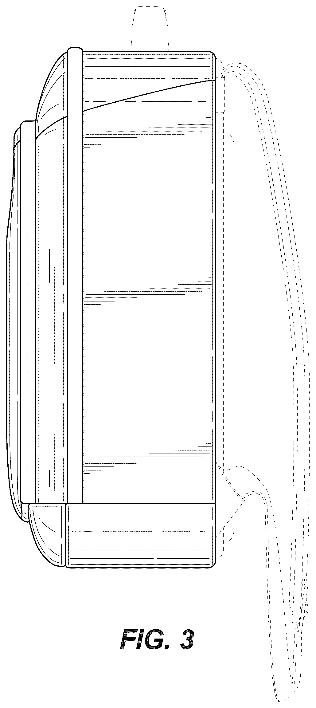 Patent USD1076417 Figure 3 – Backpack