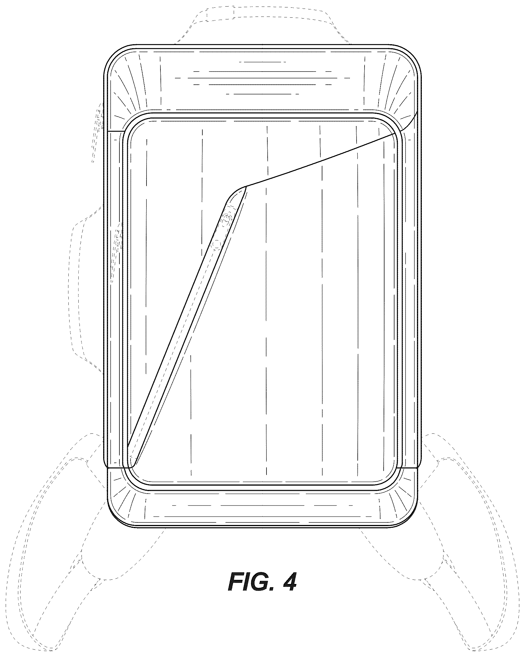 Patent USD1076417 Figure 4 – Backpack