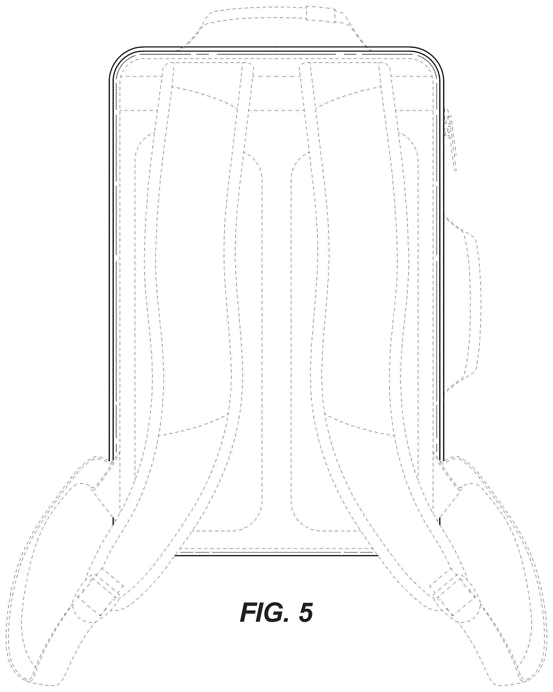 Patent USD1076417 Figure 5 – Backpack