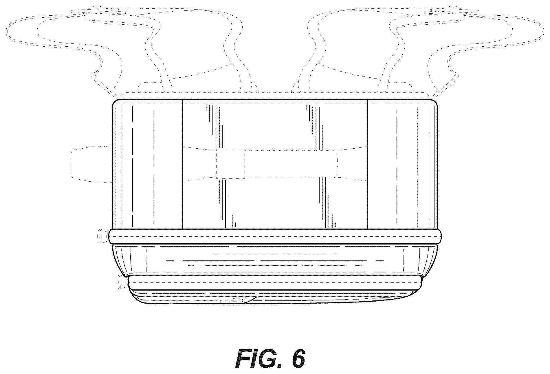 Patent USD1076417 Figure 6 – Backpack