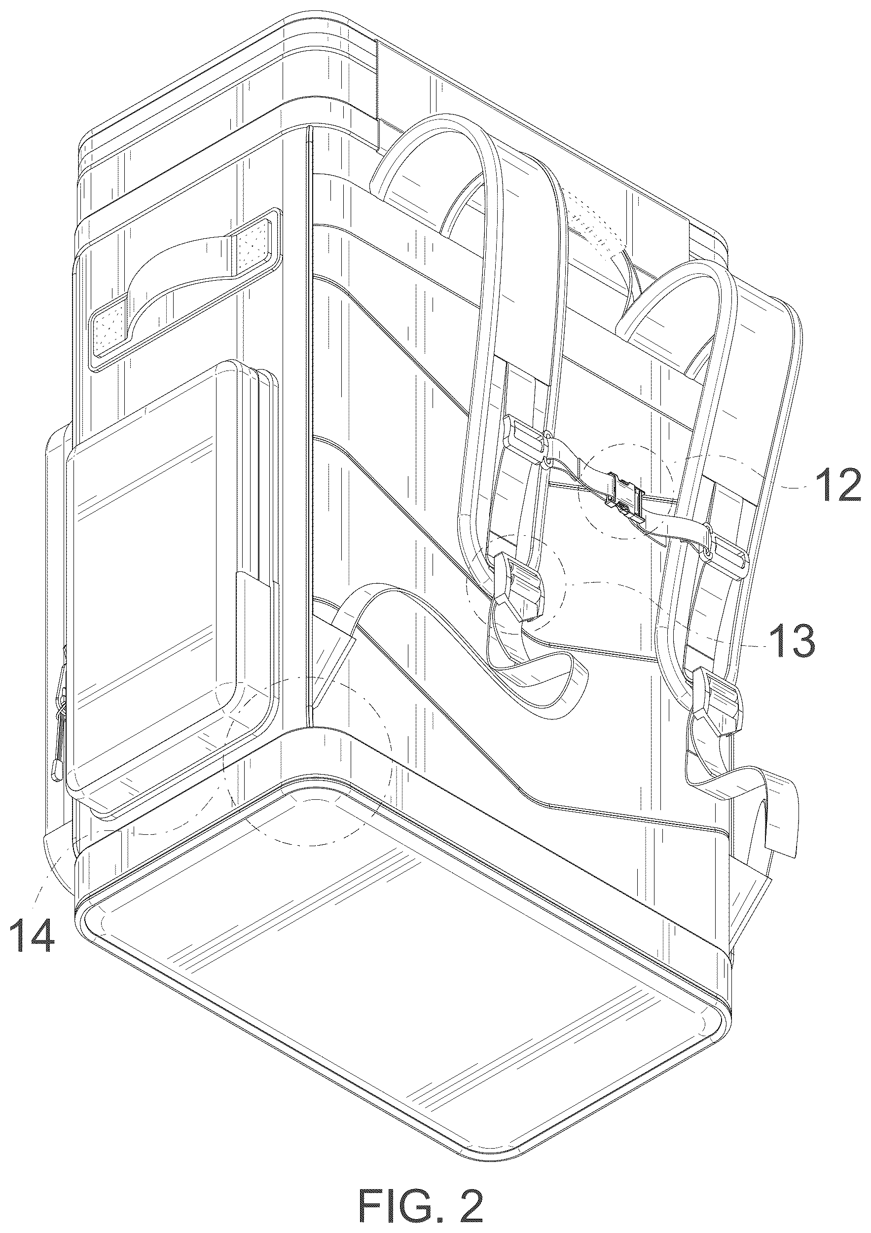 Patent USD1076418 Figure 2 – Backpack