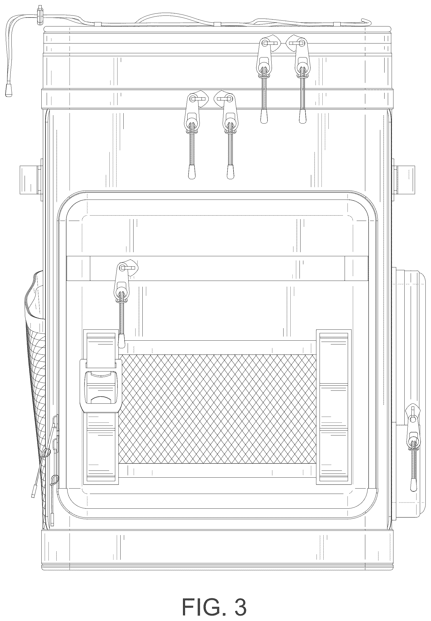 Patent USD1076418 Figure 3 – Backpack