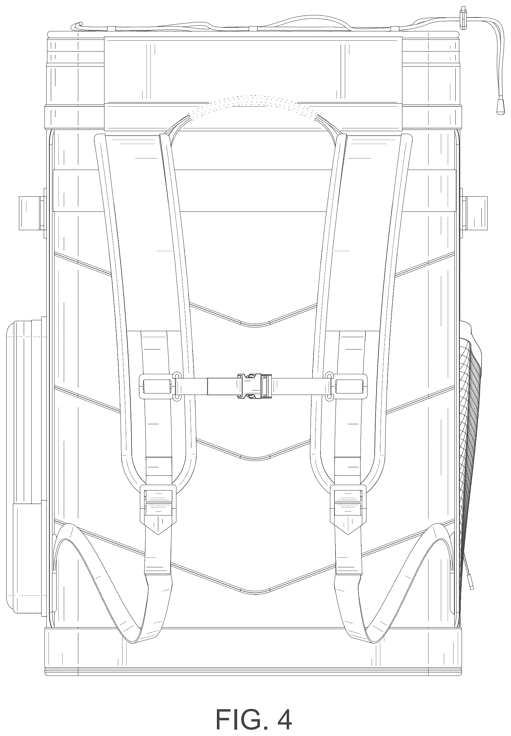Patent USD1076418 Figure 4 – Backpack
