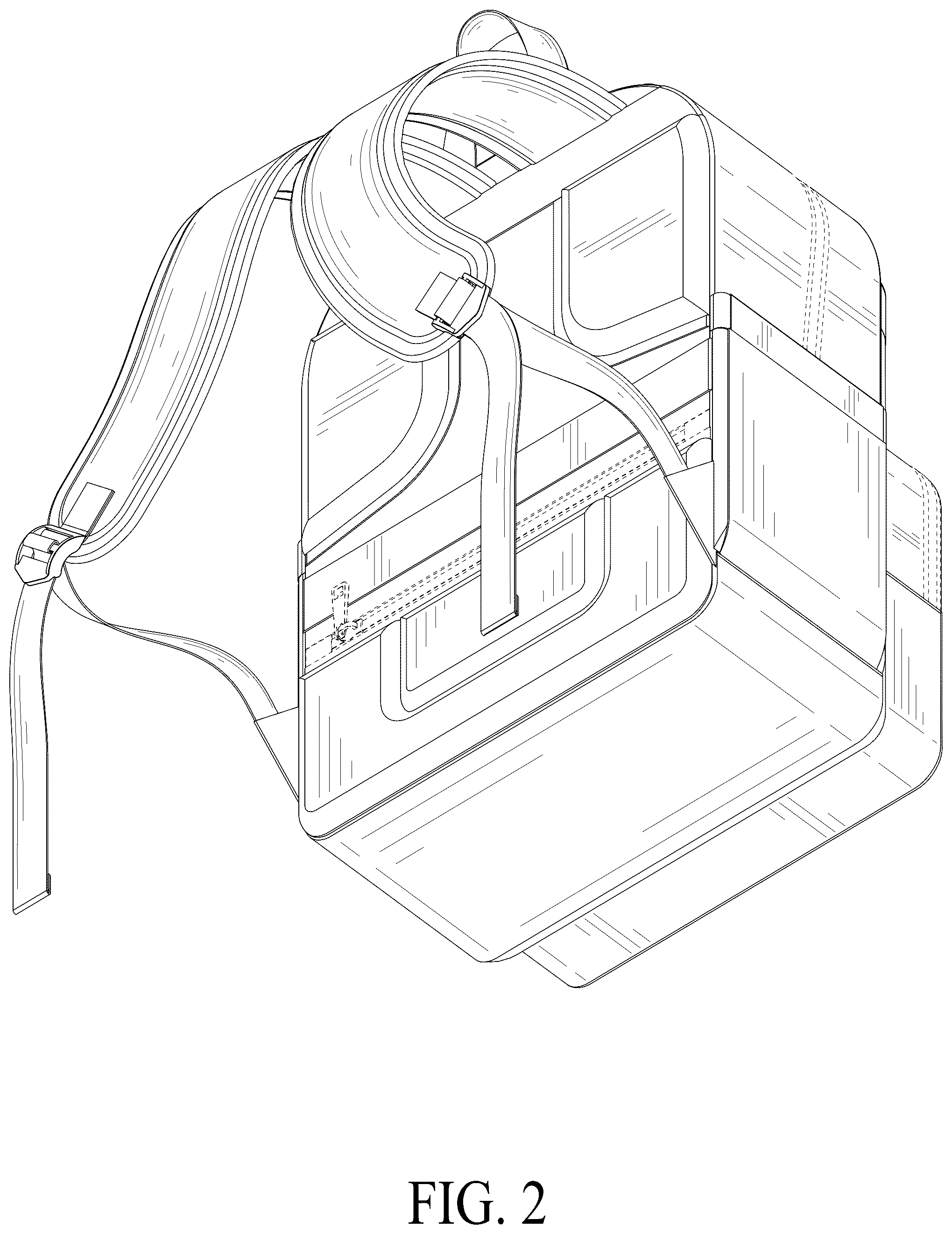 Patent USD1076419 Figure 2 – Backpack