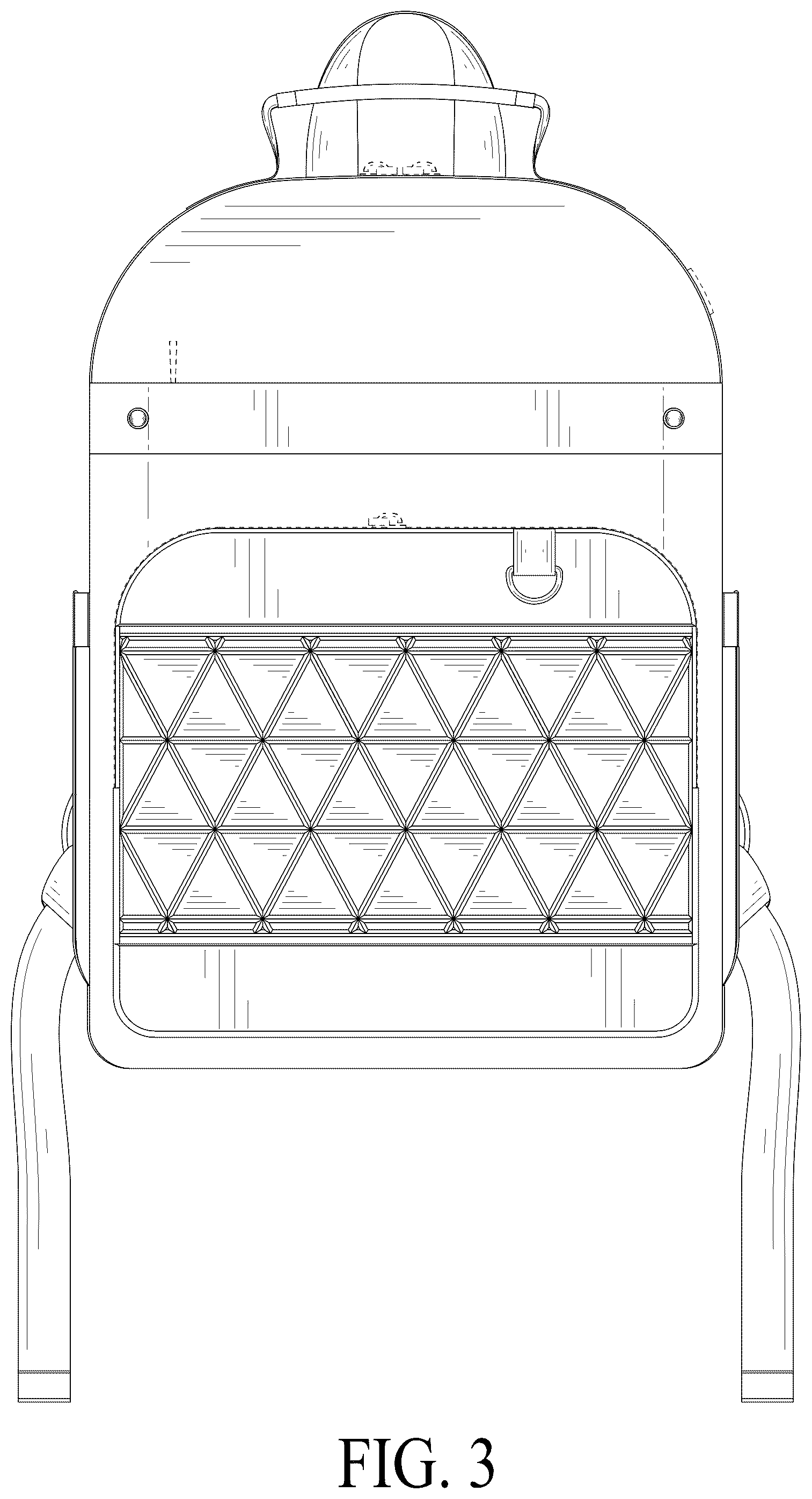 Patent USD1076419 Figure 3 – Backpack