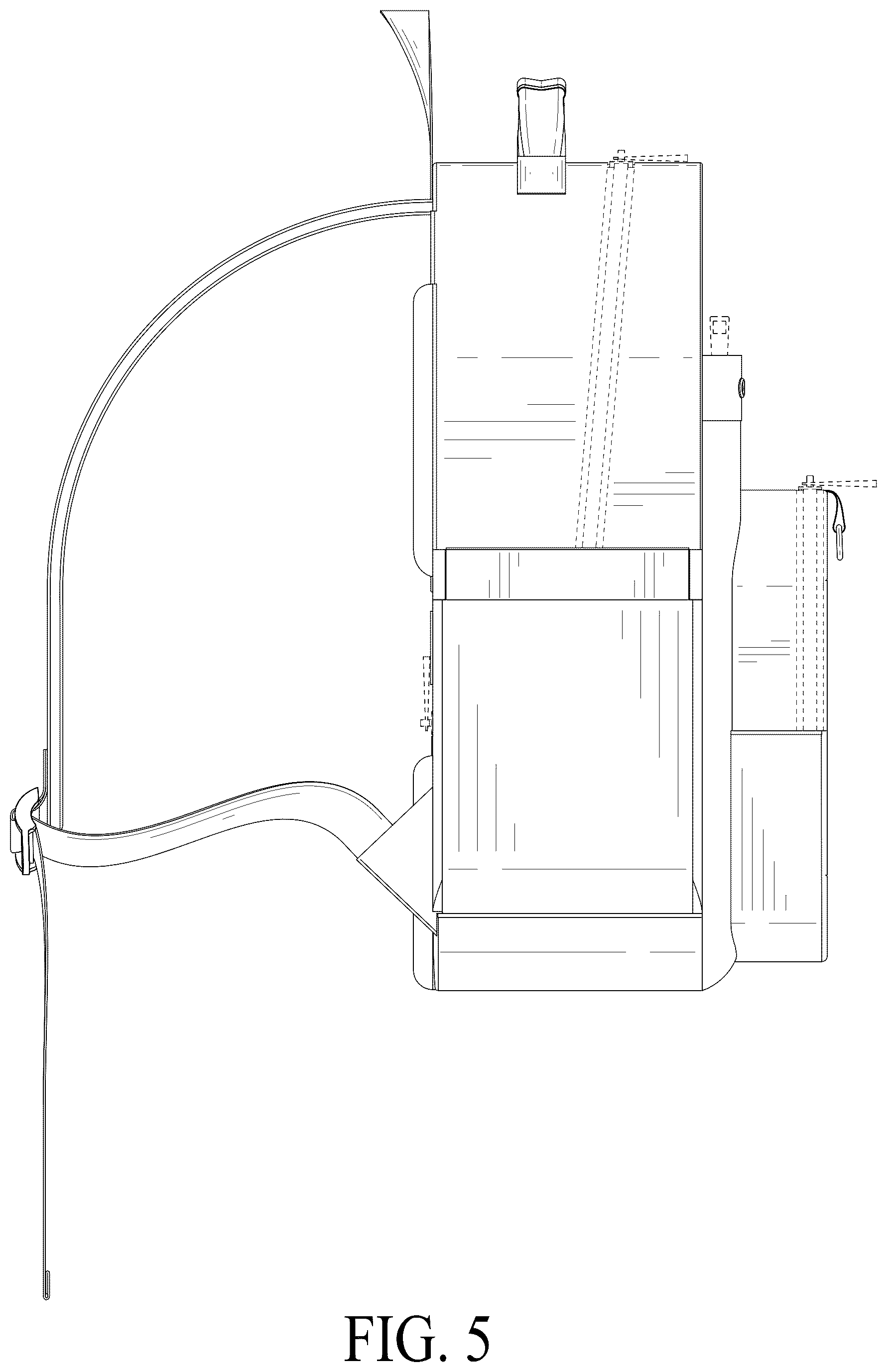 Patent USD1076419 Figure 5 – Backpack