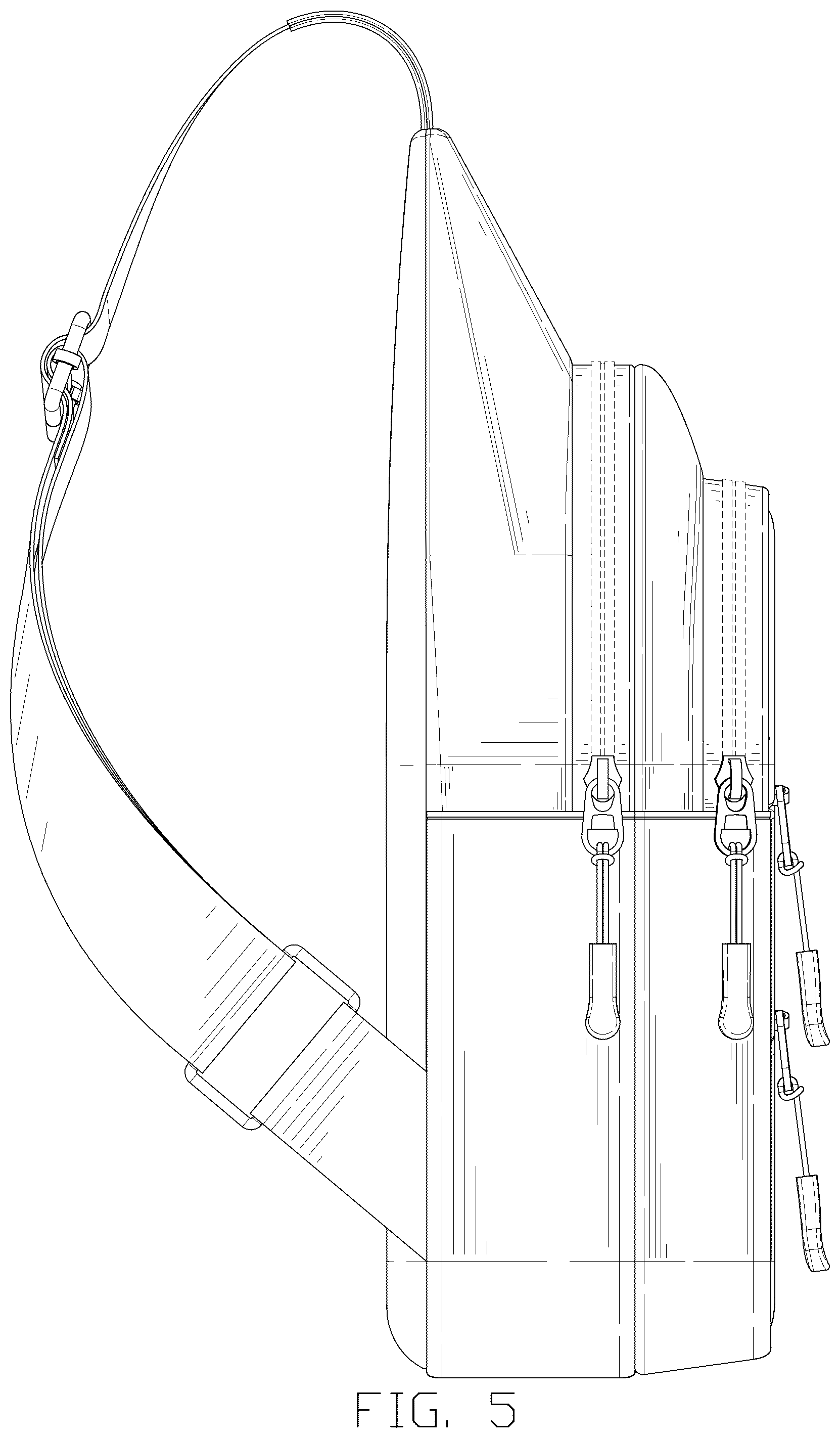 Patent USD1076420 Figure 5 – Sling bag