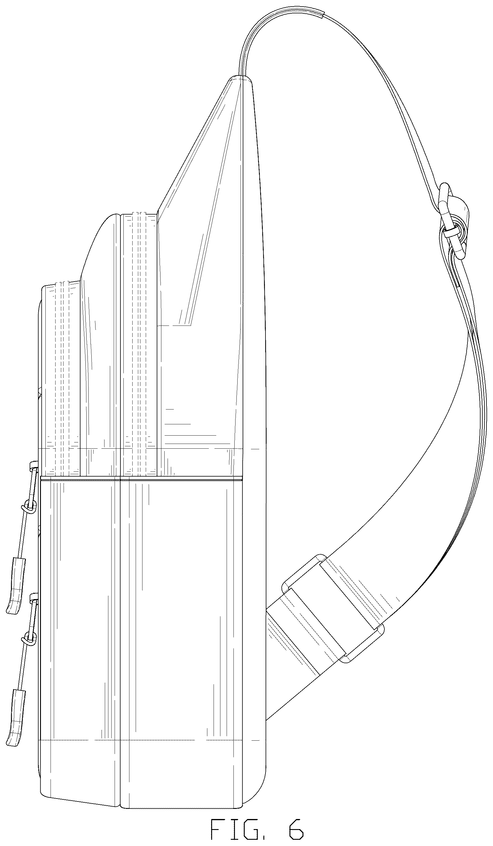 Patent USD1076420 Figure 6 – Sling bag